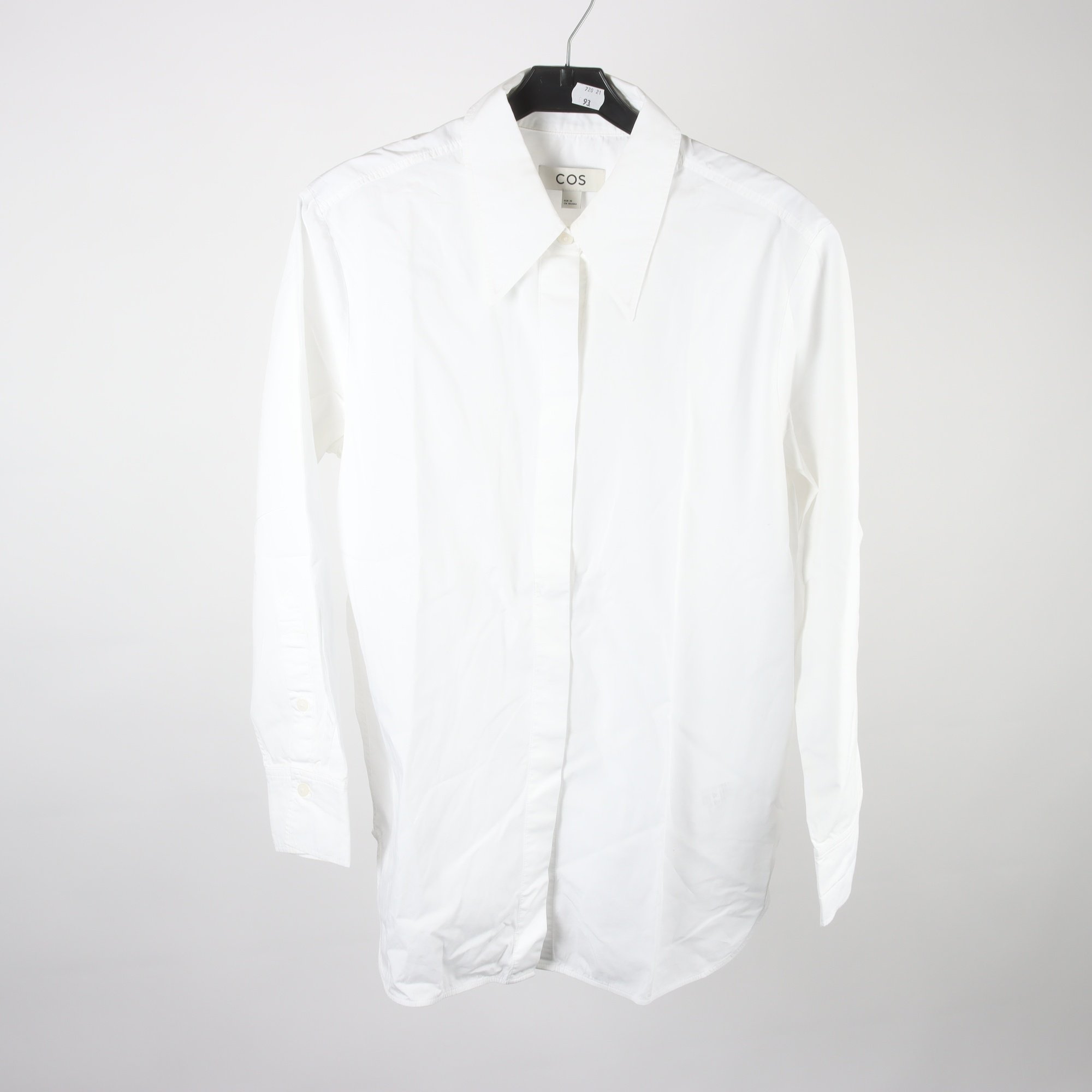 Blus/skjorta, COS, vit, stl. 36