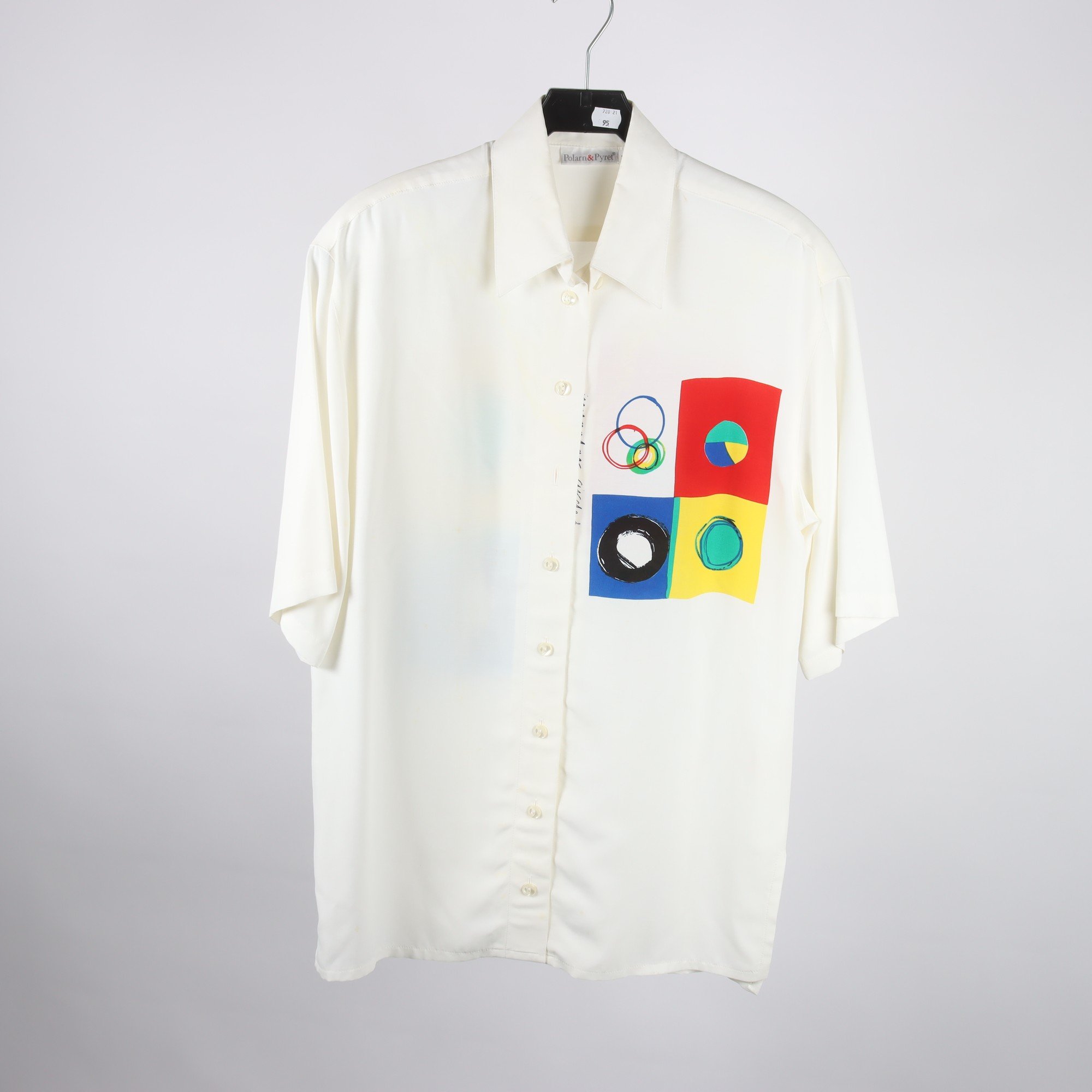 Blus, vintage, Polarn & Pyret, vit, stl. M