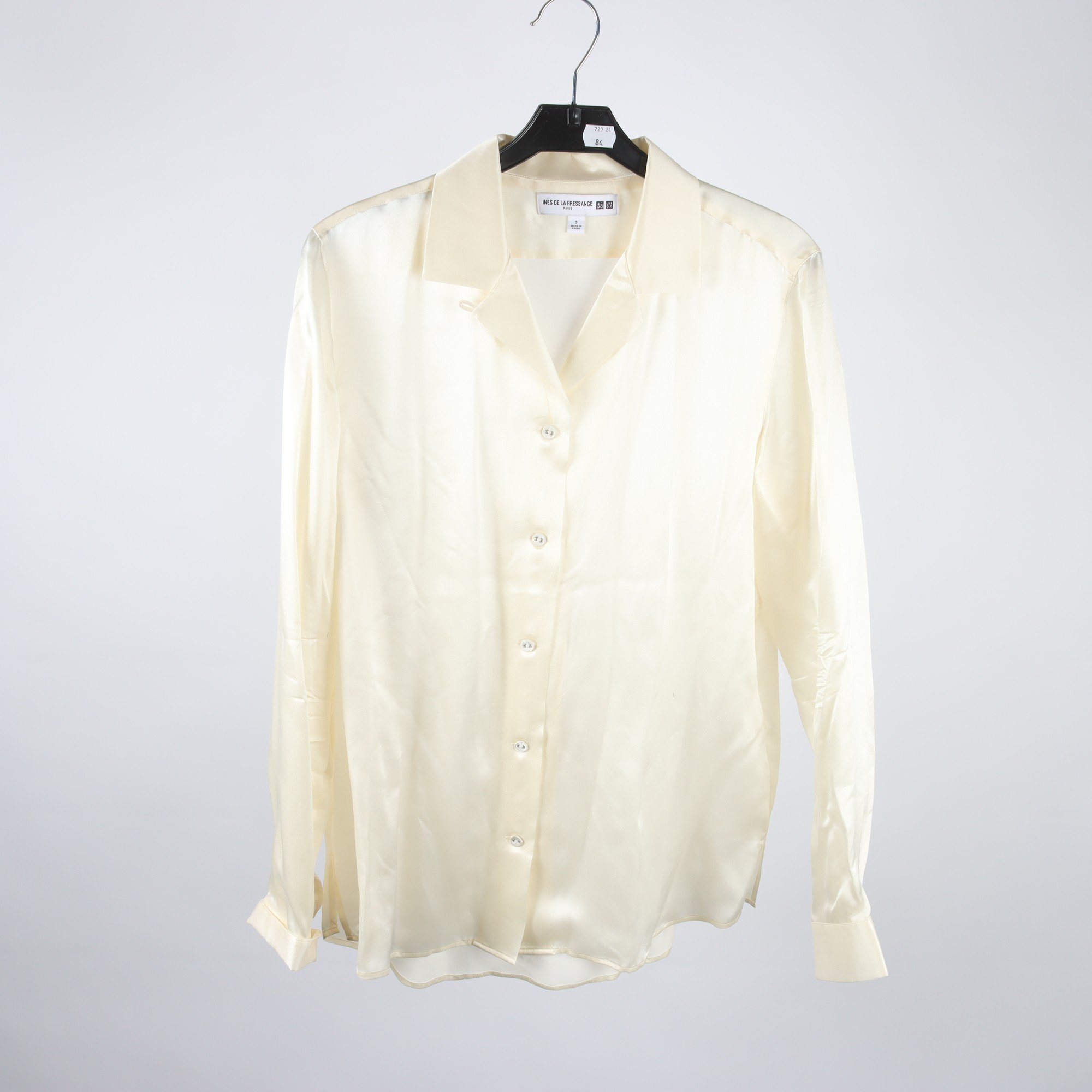 Blus, Ines De La Fressange x Uniqlo, cream, stl. S