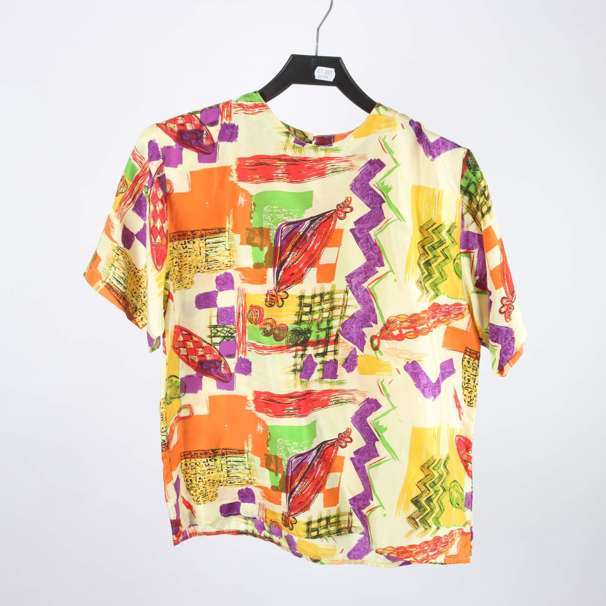 Blus, Oscar de la Renta Expressions, vintage, 100% siden, stl. M