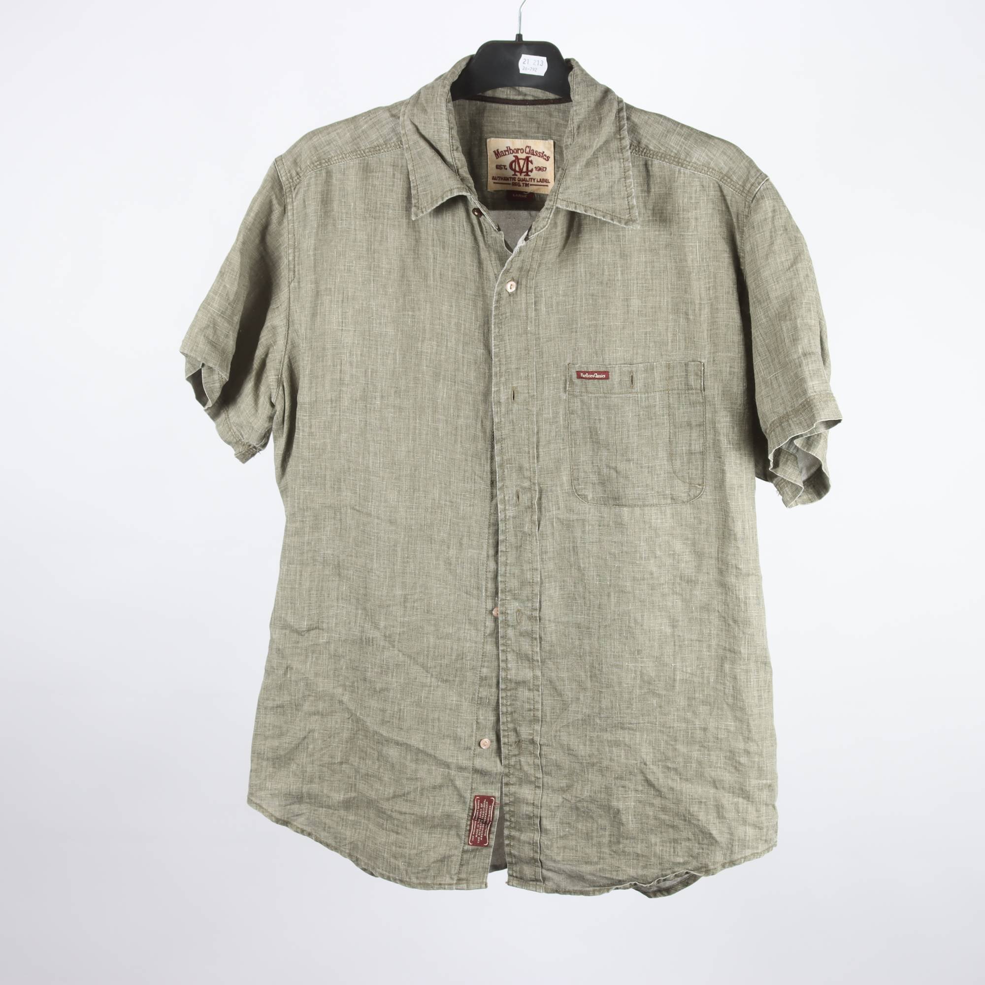 Skjorta, Marlboro Classics, 100% lin, stl. L