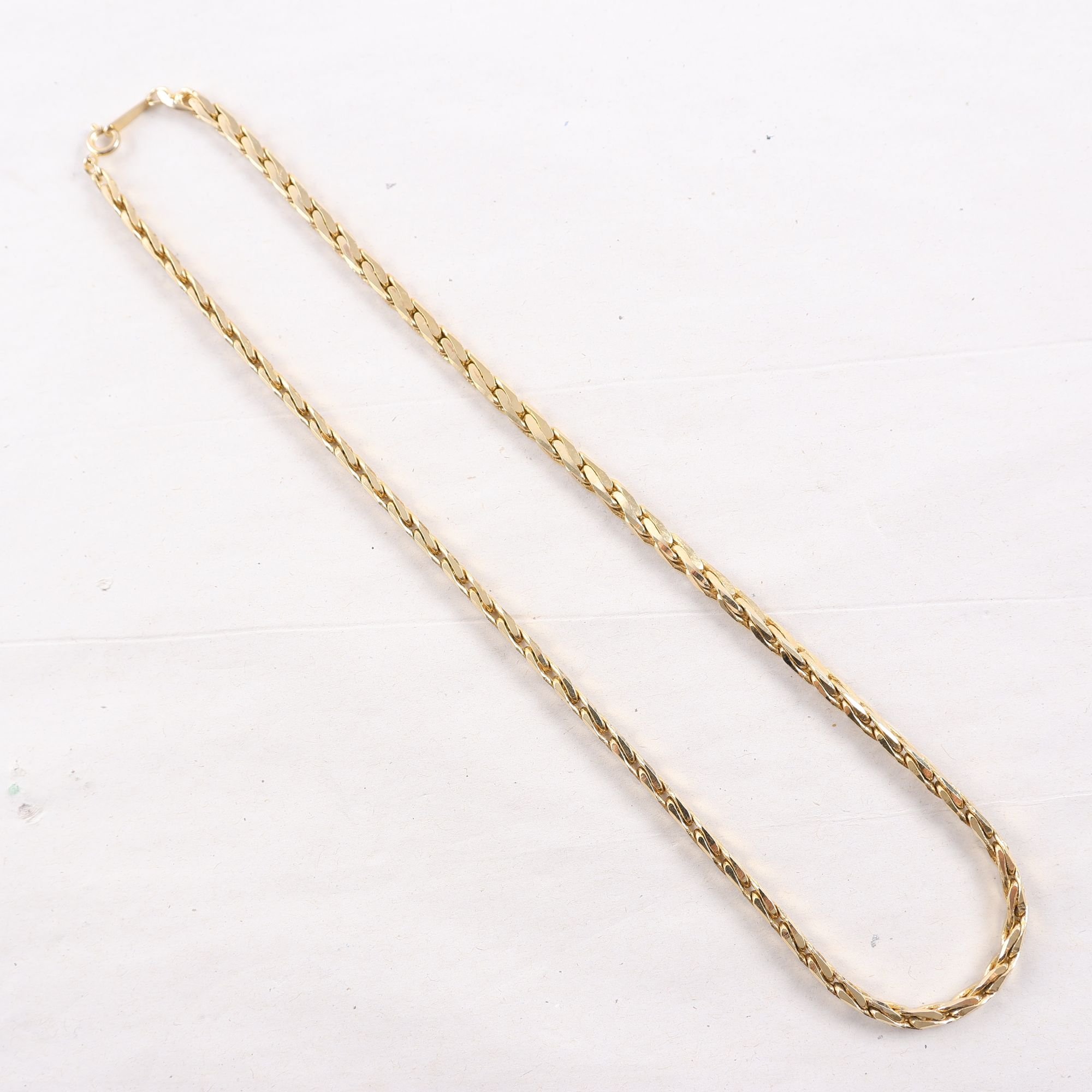 Halsband, guldpläterat 18K, länkmodell