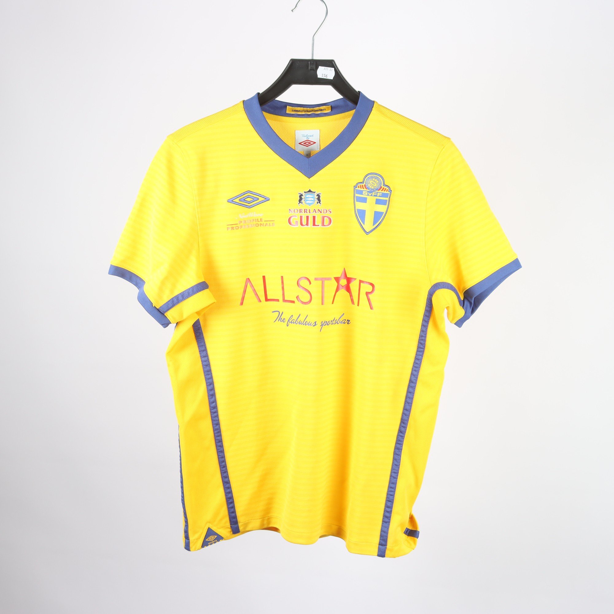 Sporttröja, Umbro, SvFF, gul, blå, stl. M