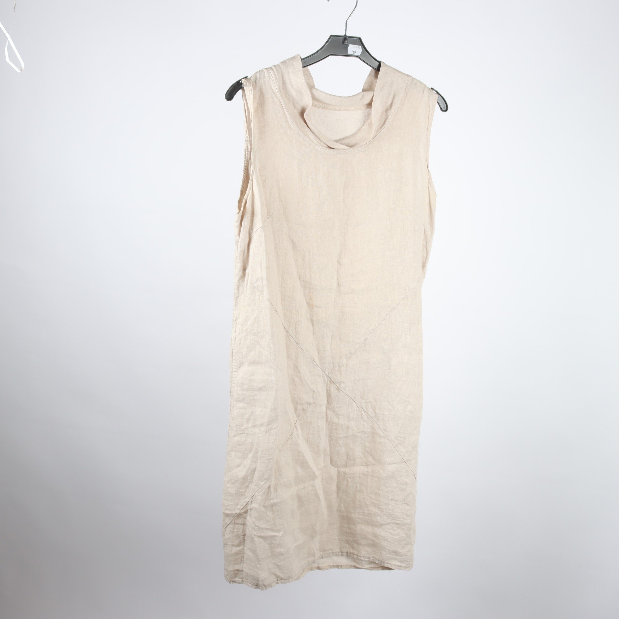 Klänning, Okänt, beige, 100% linne, stl. M