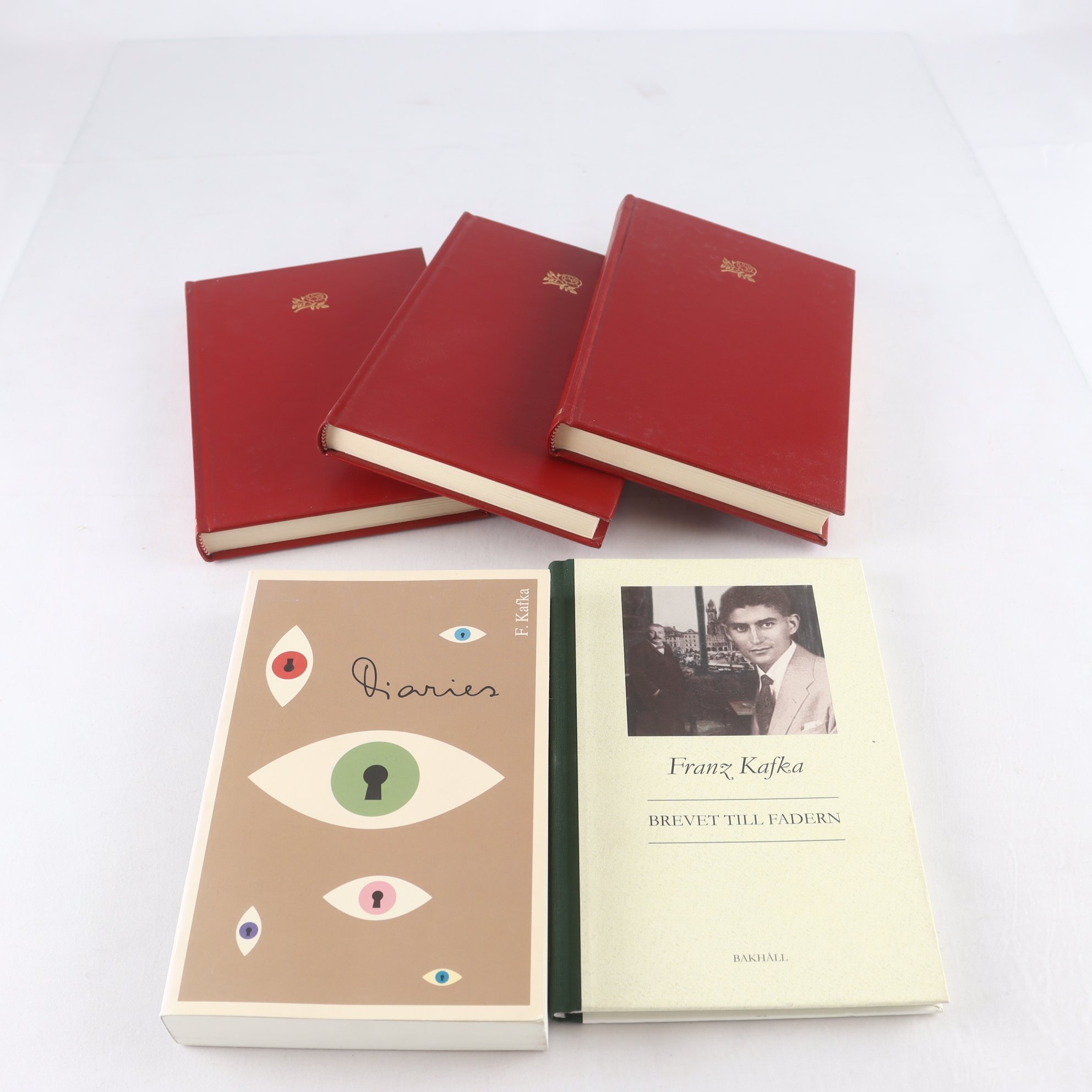 Franz Kafka, bokpaket med 5 volymer