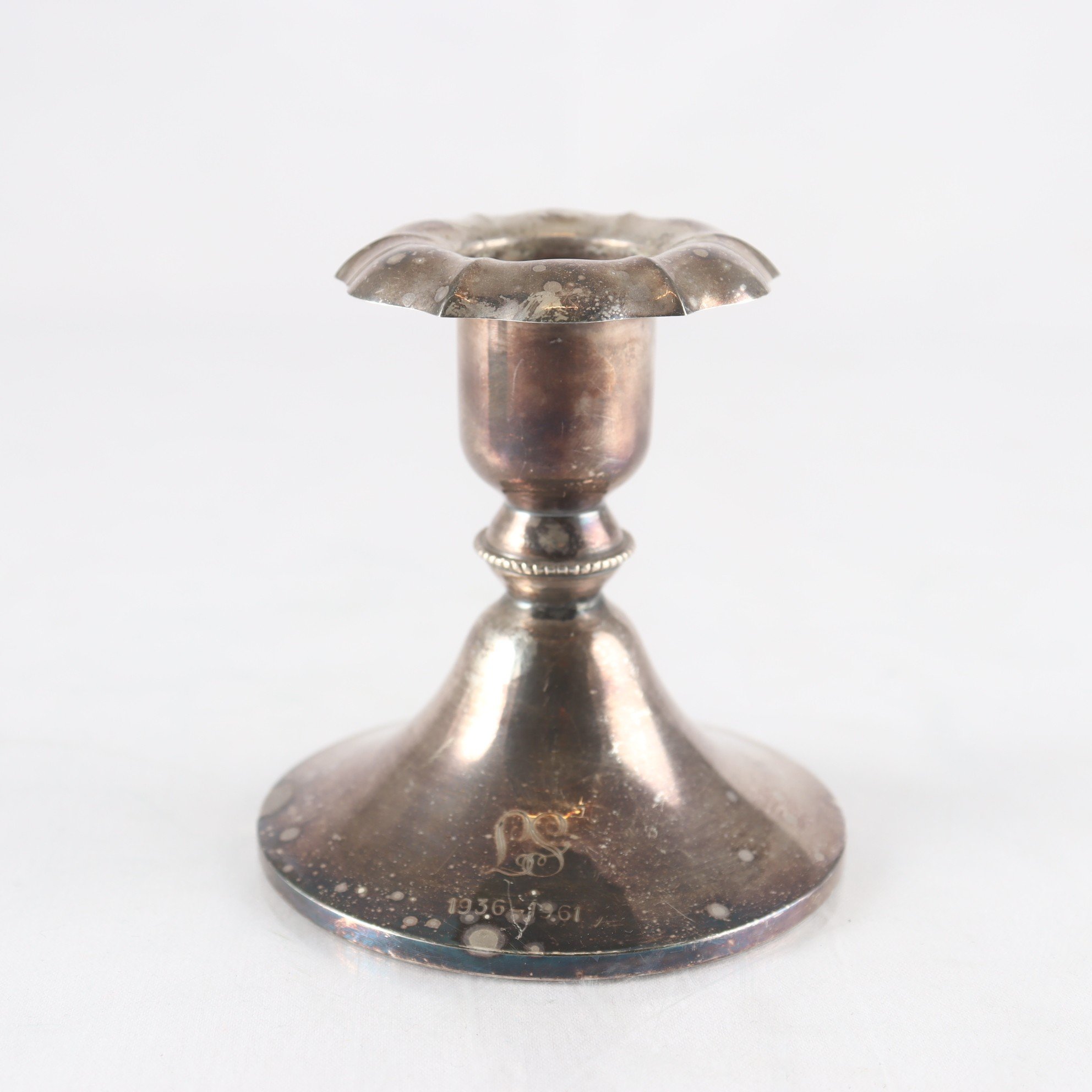 Ljusstake, silver, Auran Kultaseppä, Oy, Åbo, Finland,1961