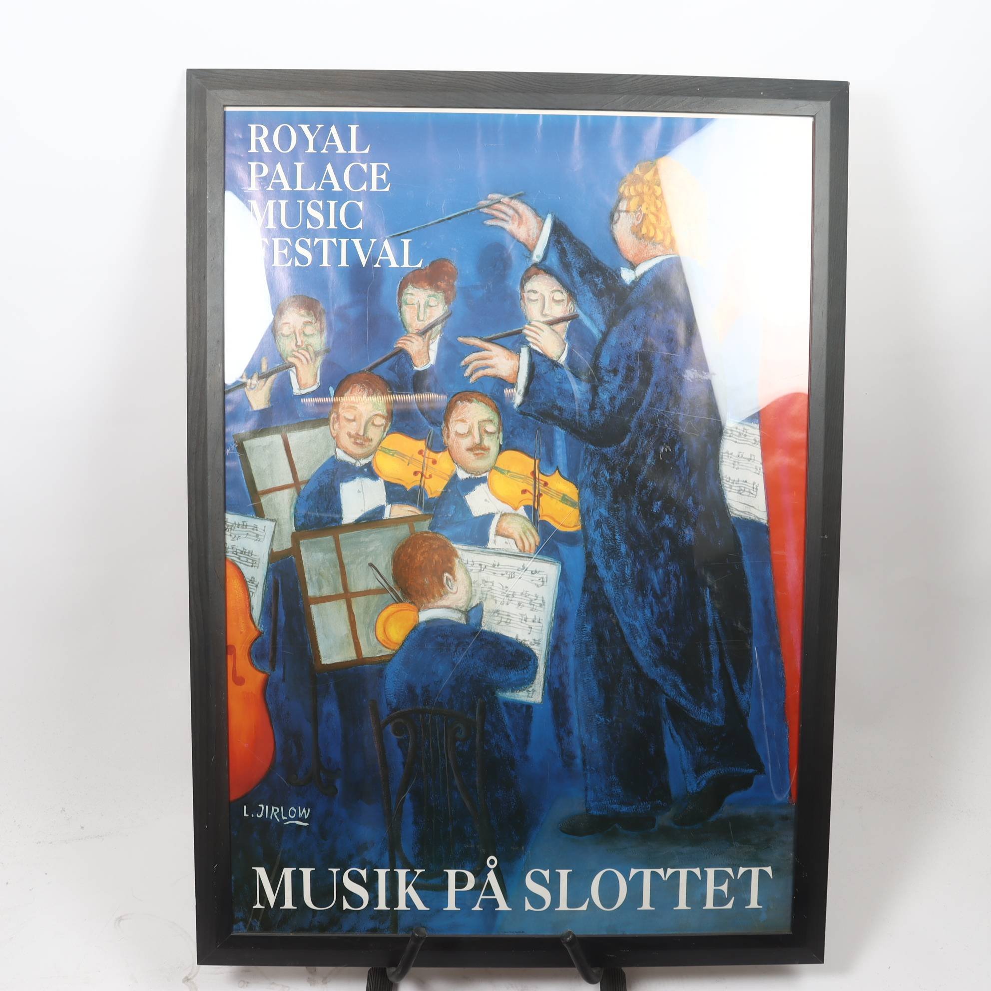 Affisch, tryck, Musik på slottet, Lennart Jirlow. Endast avhämtning.