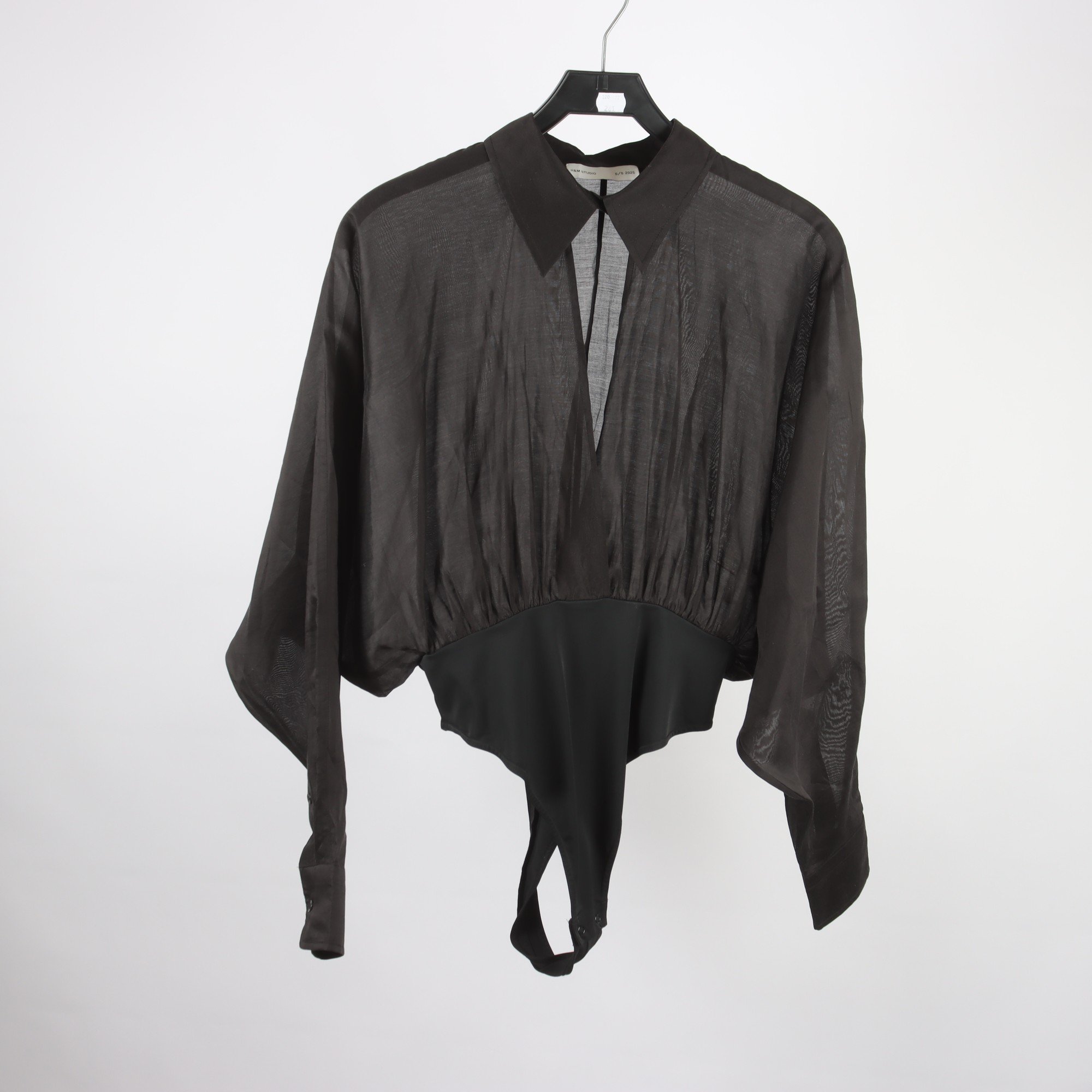 Blus, H&M Studio, svart, stl. M.