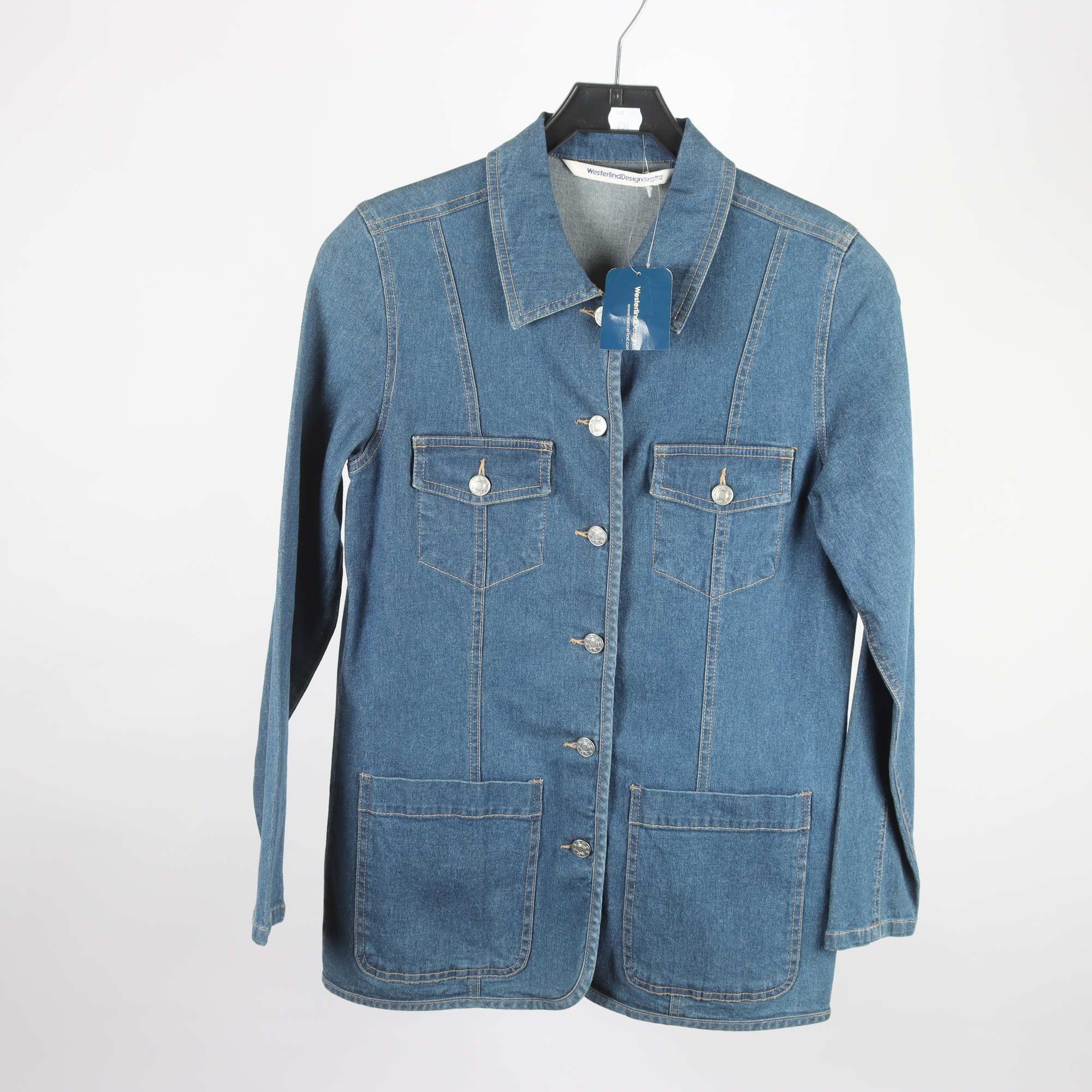 Jeansjacka, Westerlind Design, blå, stl. 36.