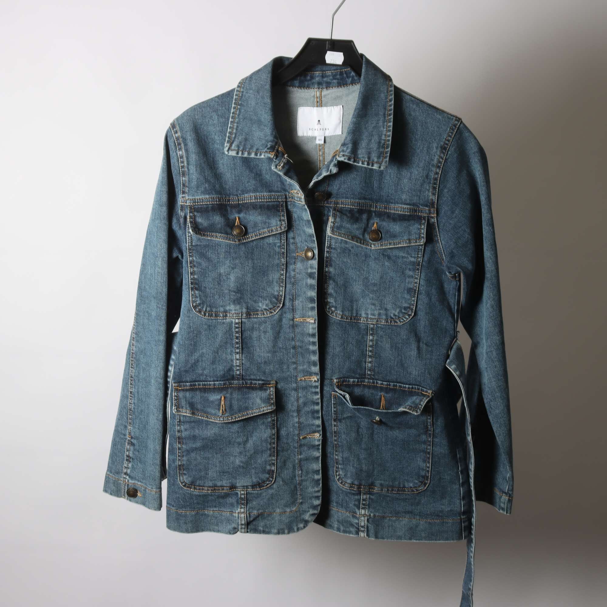 Jeansjacka, Scalpers, blå, stl. XS.