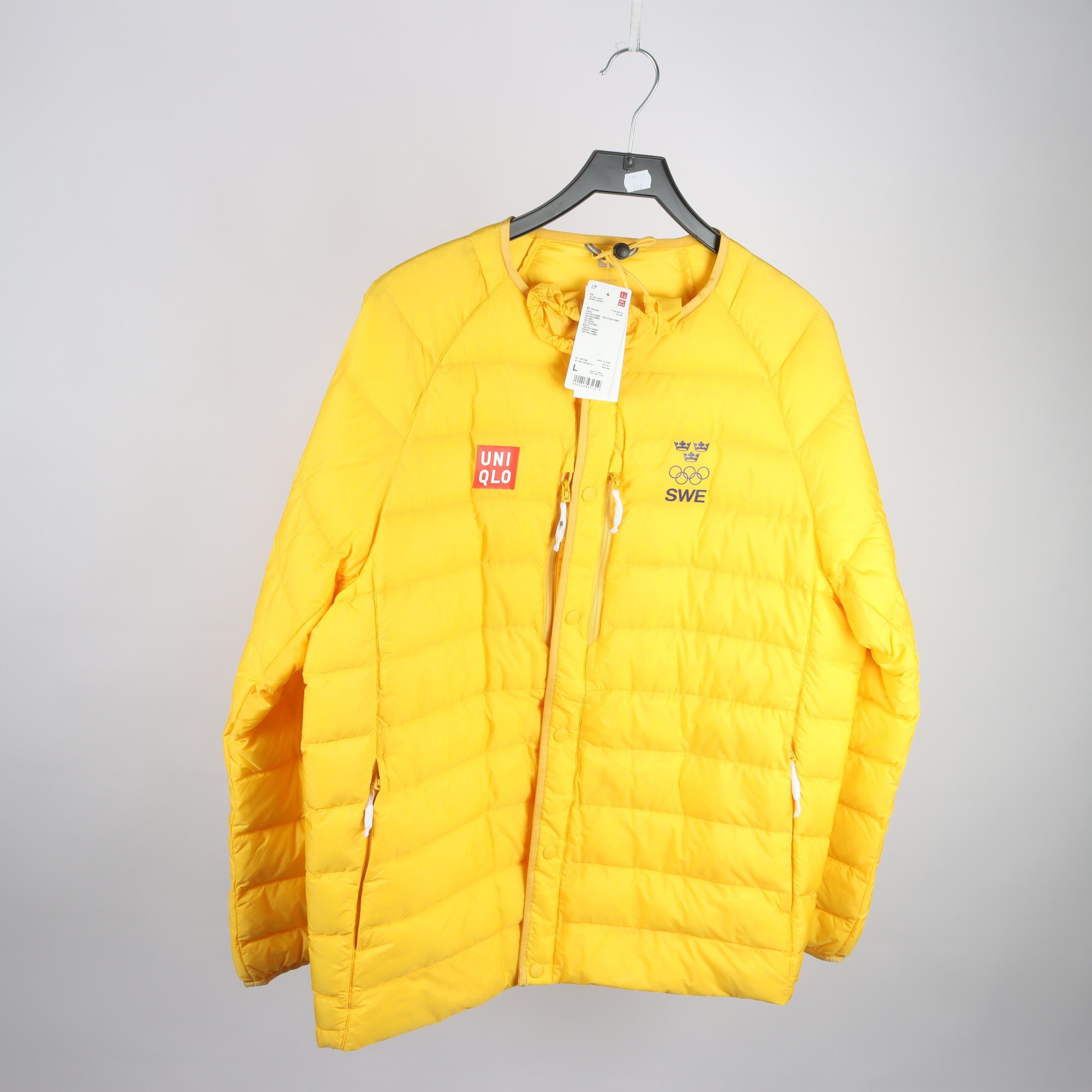 Dunjacka, Uniqlo, gul, Swe, OS, stl. L.