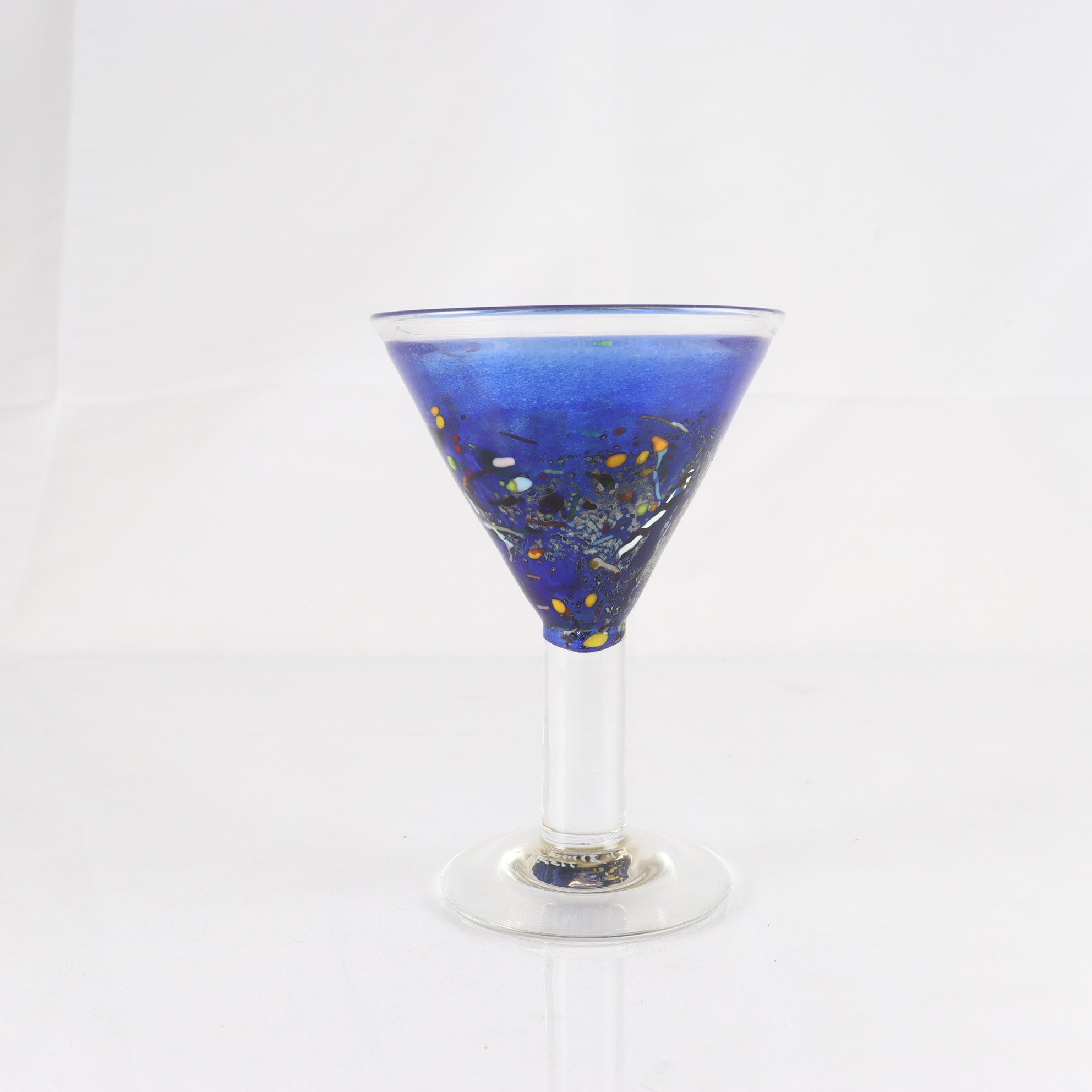 Pokal, konstglas, ”Satellite”, Bertil Vallien, Kosta Boda