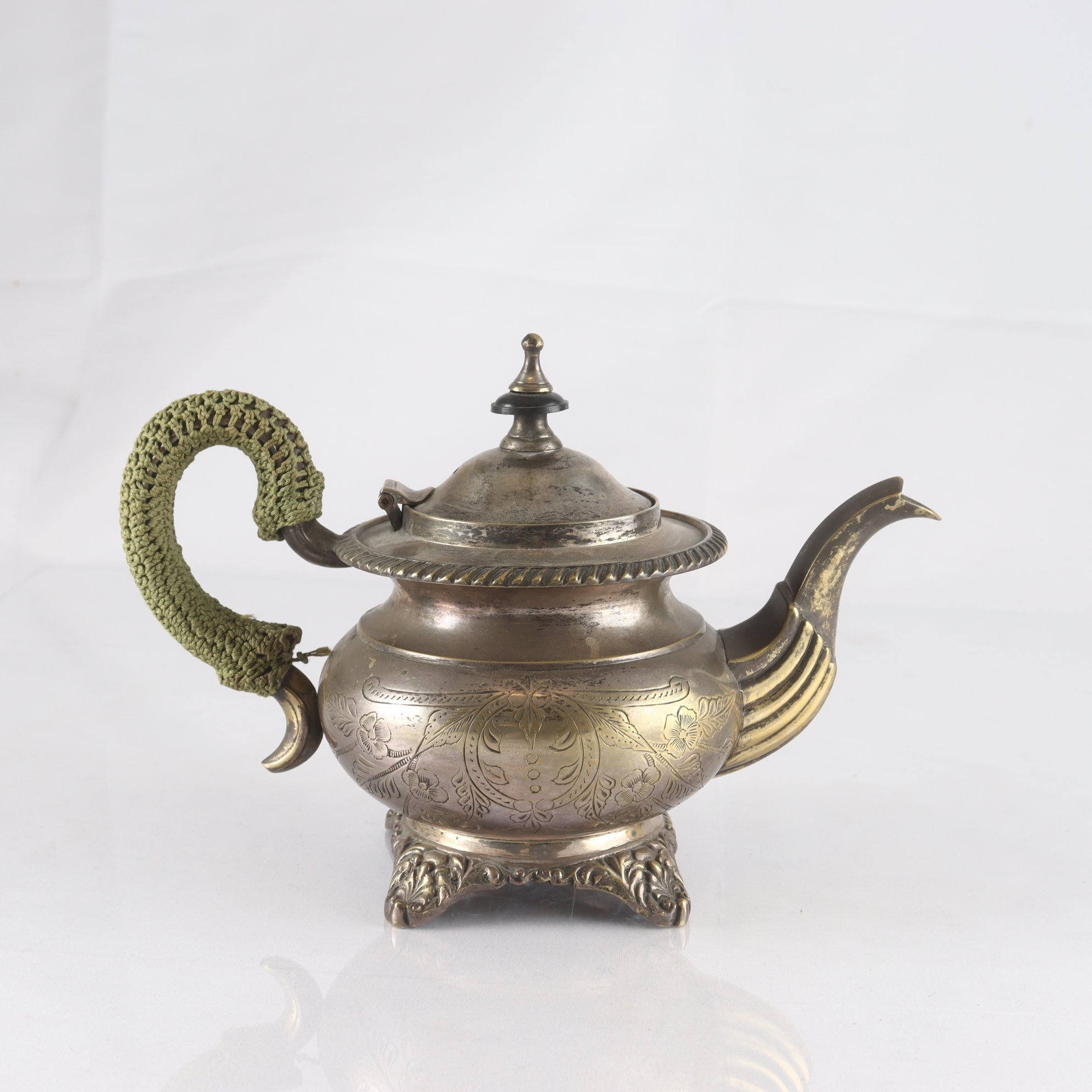 Tekanna, alpacka, omärkt, 1800-tal