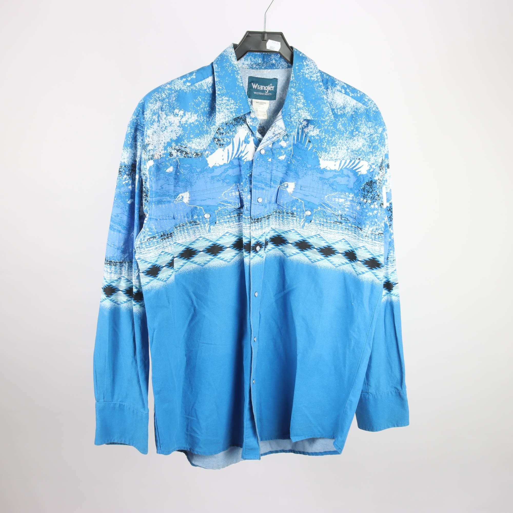 Skjorta, Wrangler, blå, mönstrad, stl. L