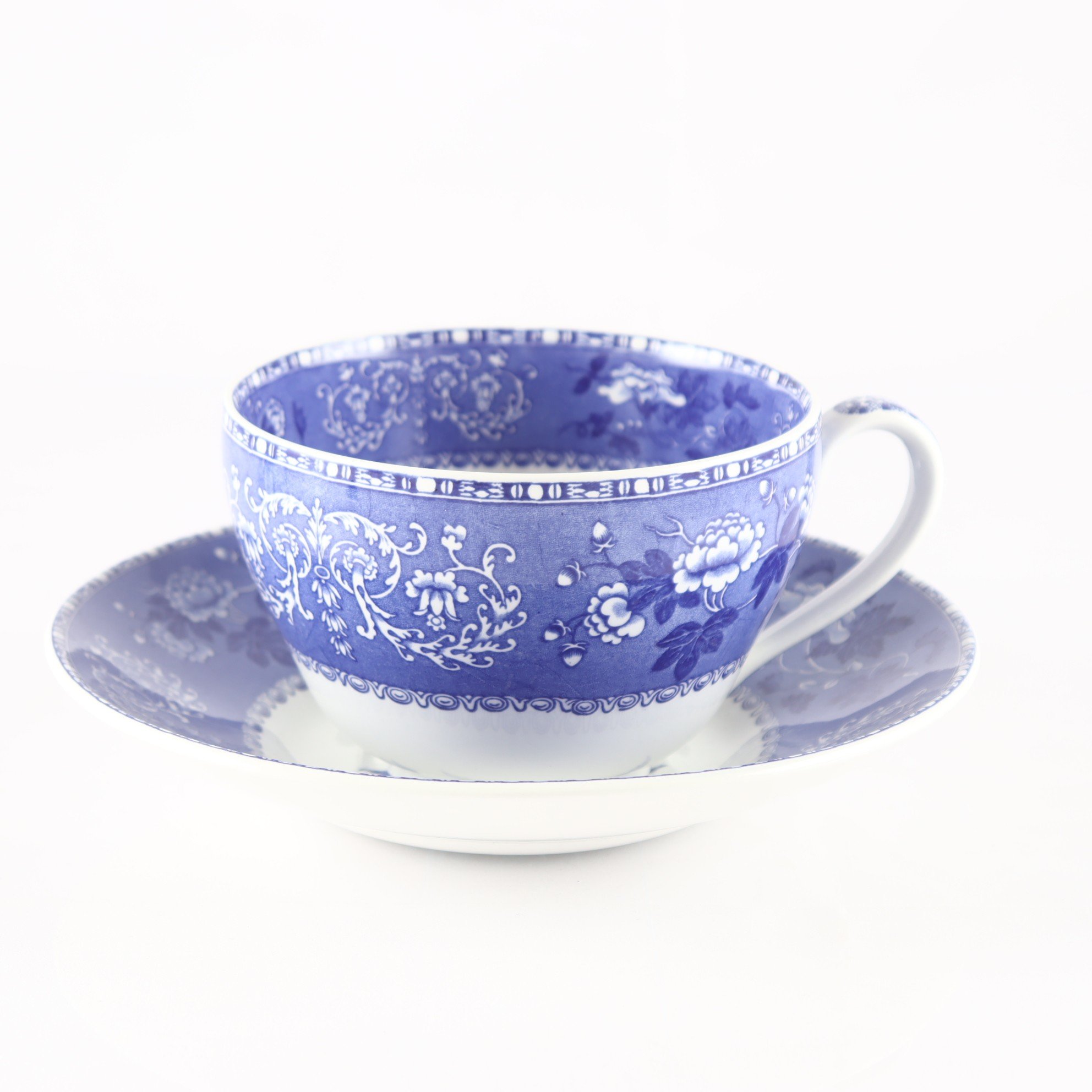 Buljongkopp, porslin, ”Camilla”, Spode, England. Samfraktas ej.