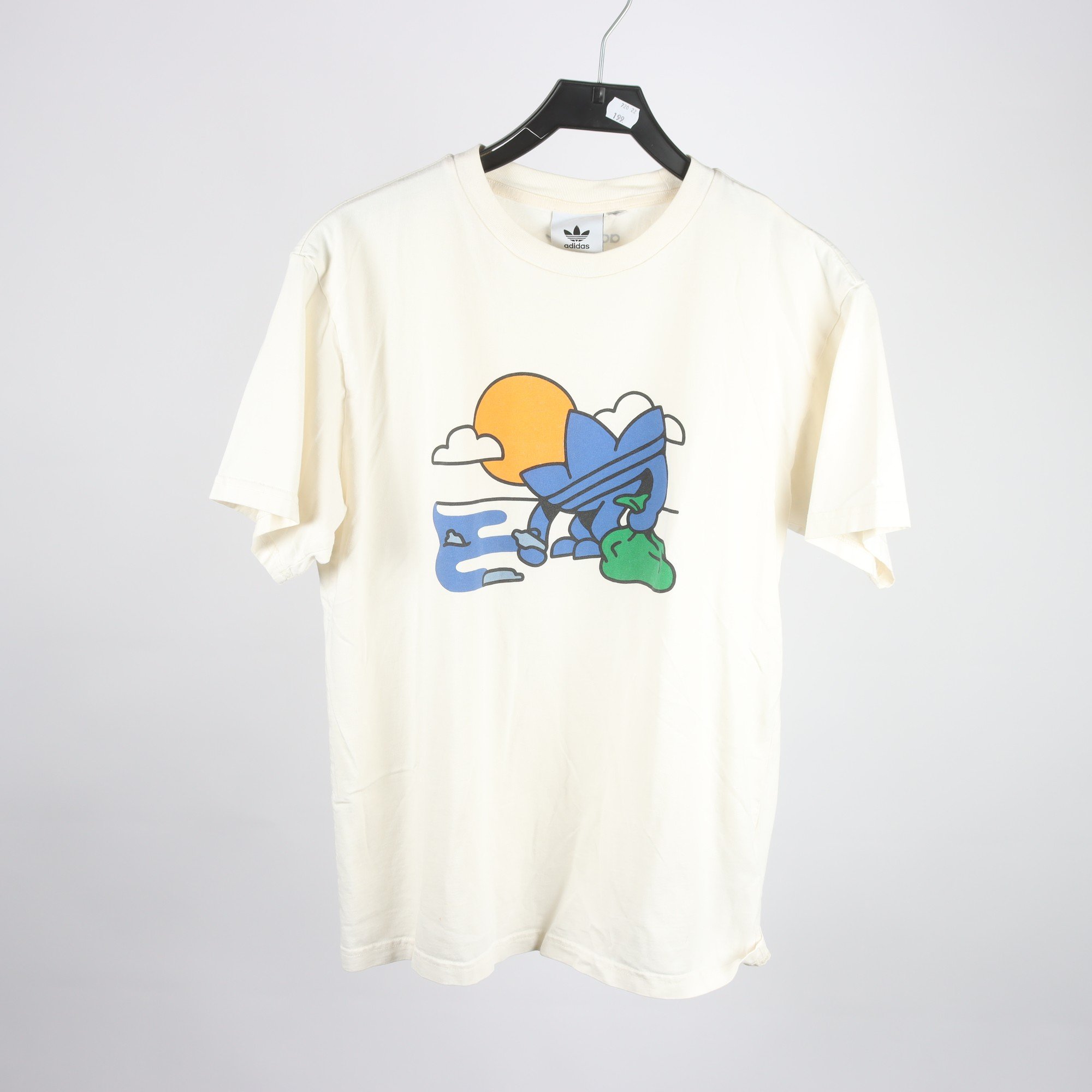 T-shirt, Adidas, vit, stl. ca M