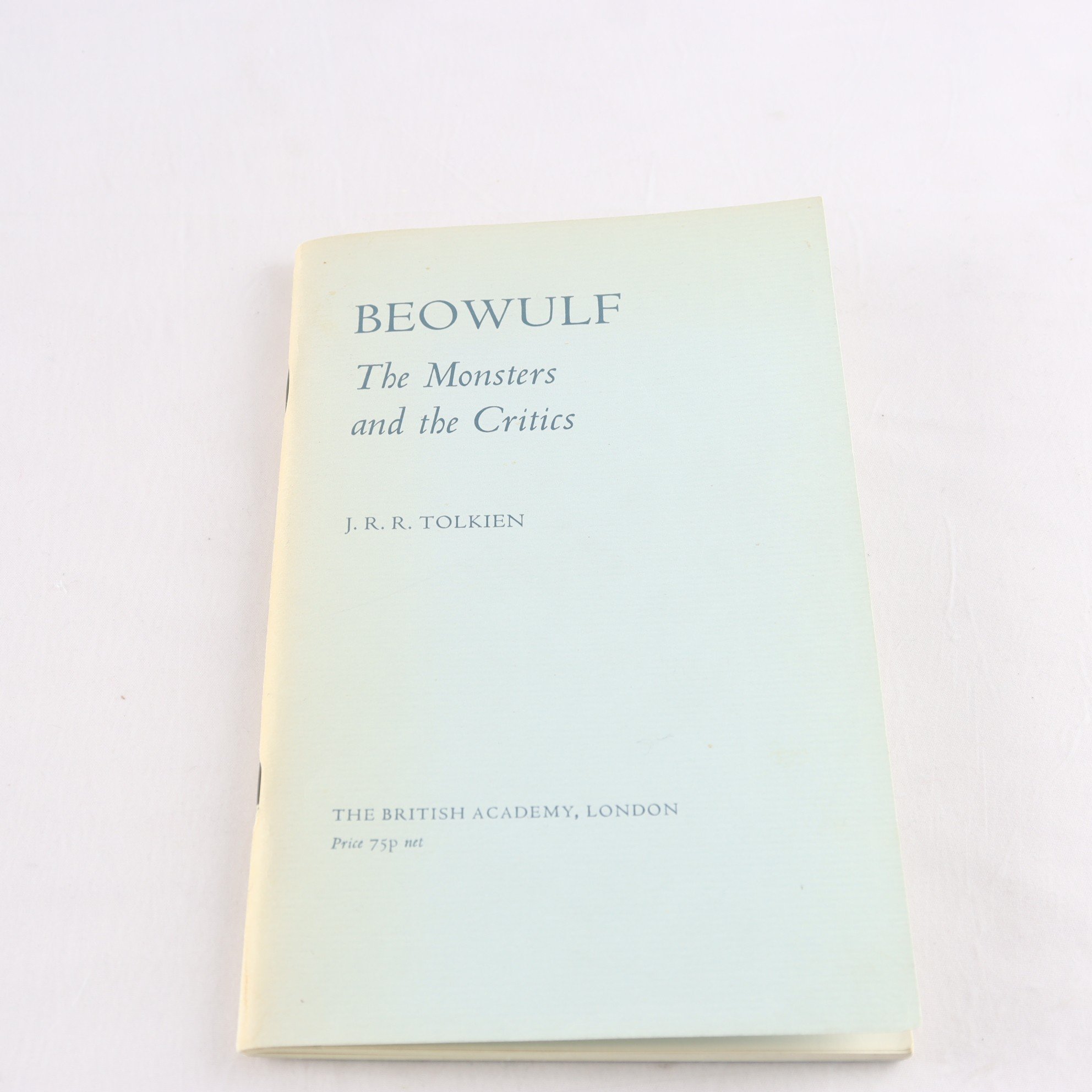 J.R.R. Tolkien, Beowulf: The Monsters of the Critics