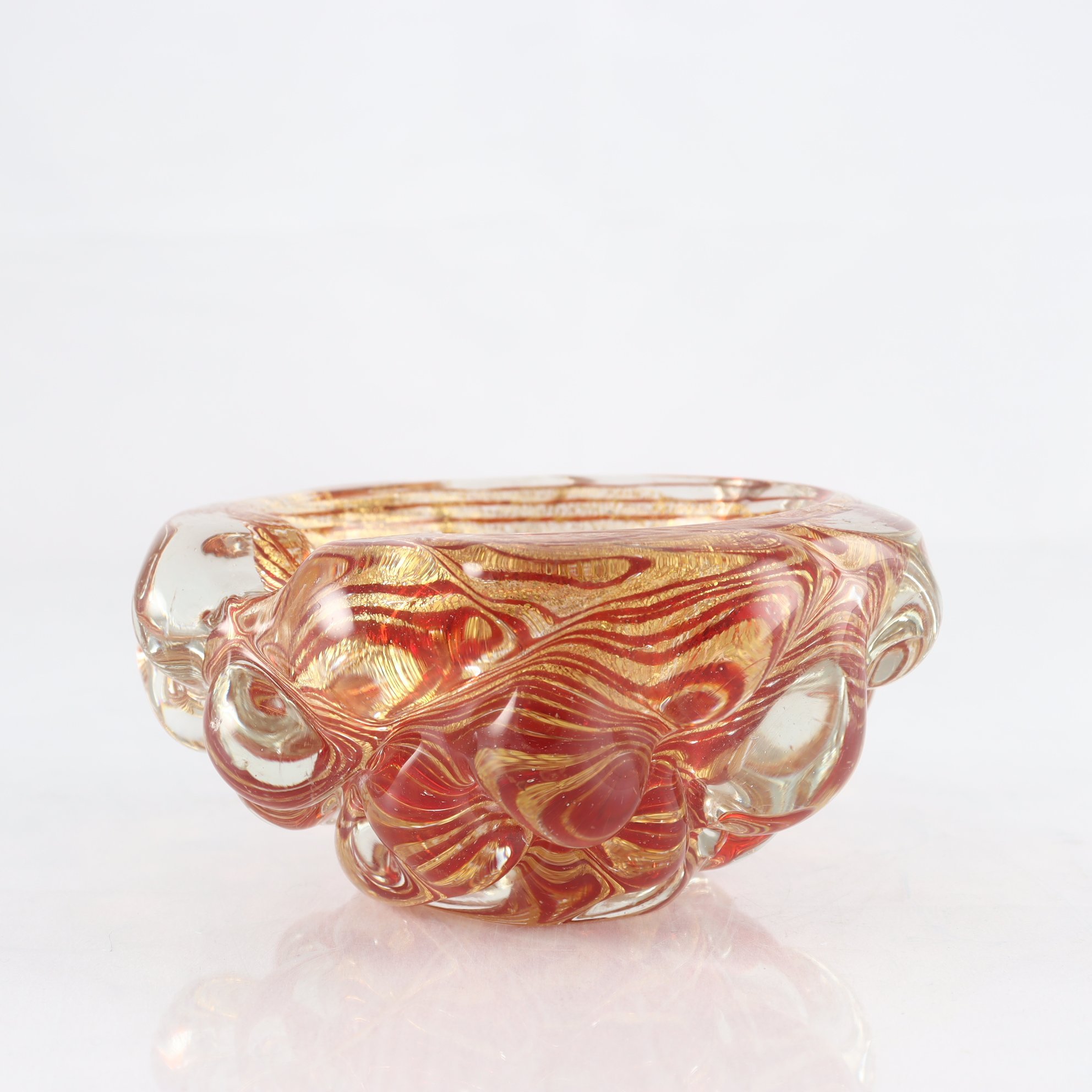 Skål/askfat, Barovier, Murano, Italien, ca 1930-tal