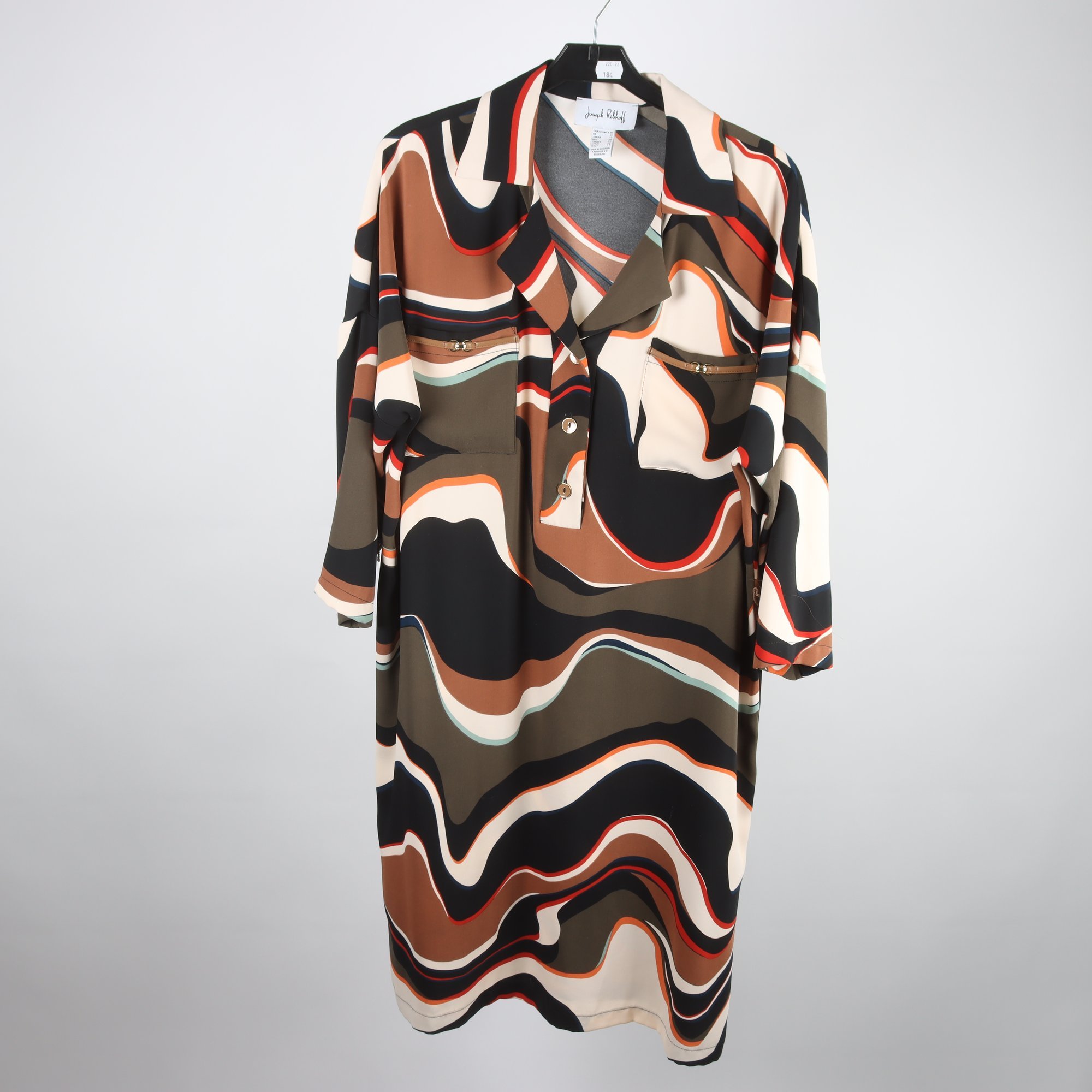 Klänning, Joseph Ribkoff, mönstrad, stl. 38