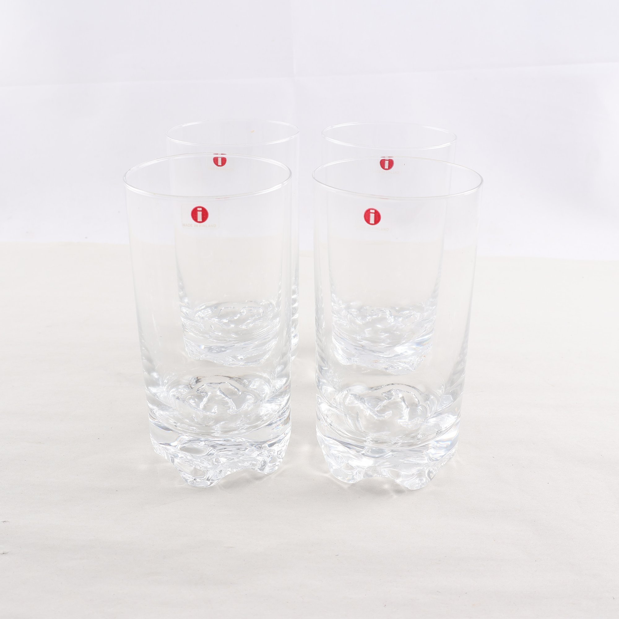 Grogglas, Iittala, Tapio Wirkala, ”Gaissa”, 4 st. Samfraktas ej