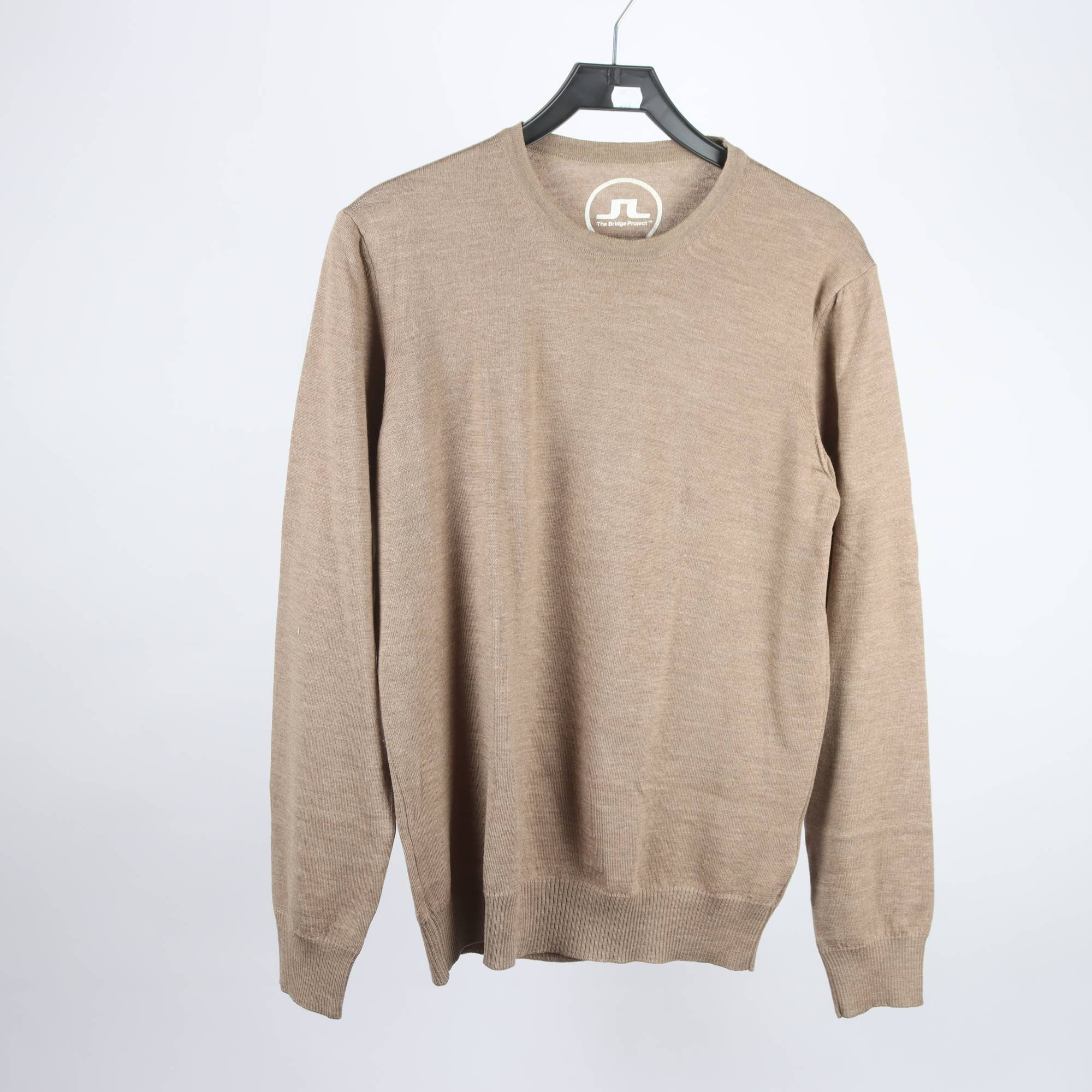 Tröja, J.Lindeberg, brun, 100% merino ull, stl. L.
