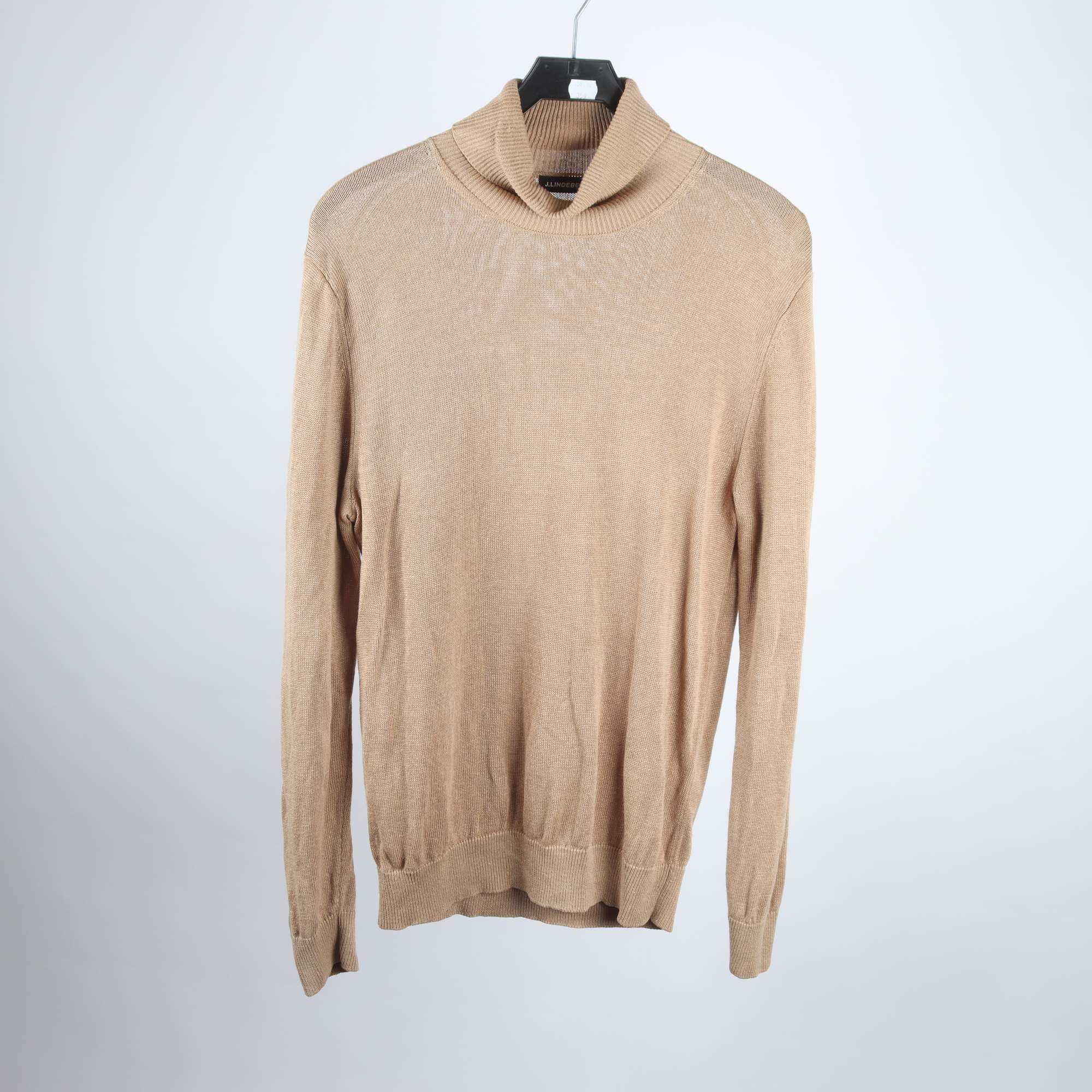 Polotröja, J.Lindeberg, brun, 100% lin, stl. M.
