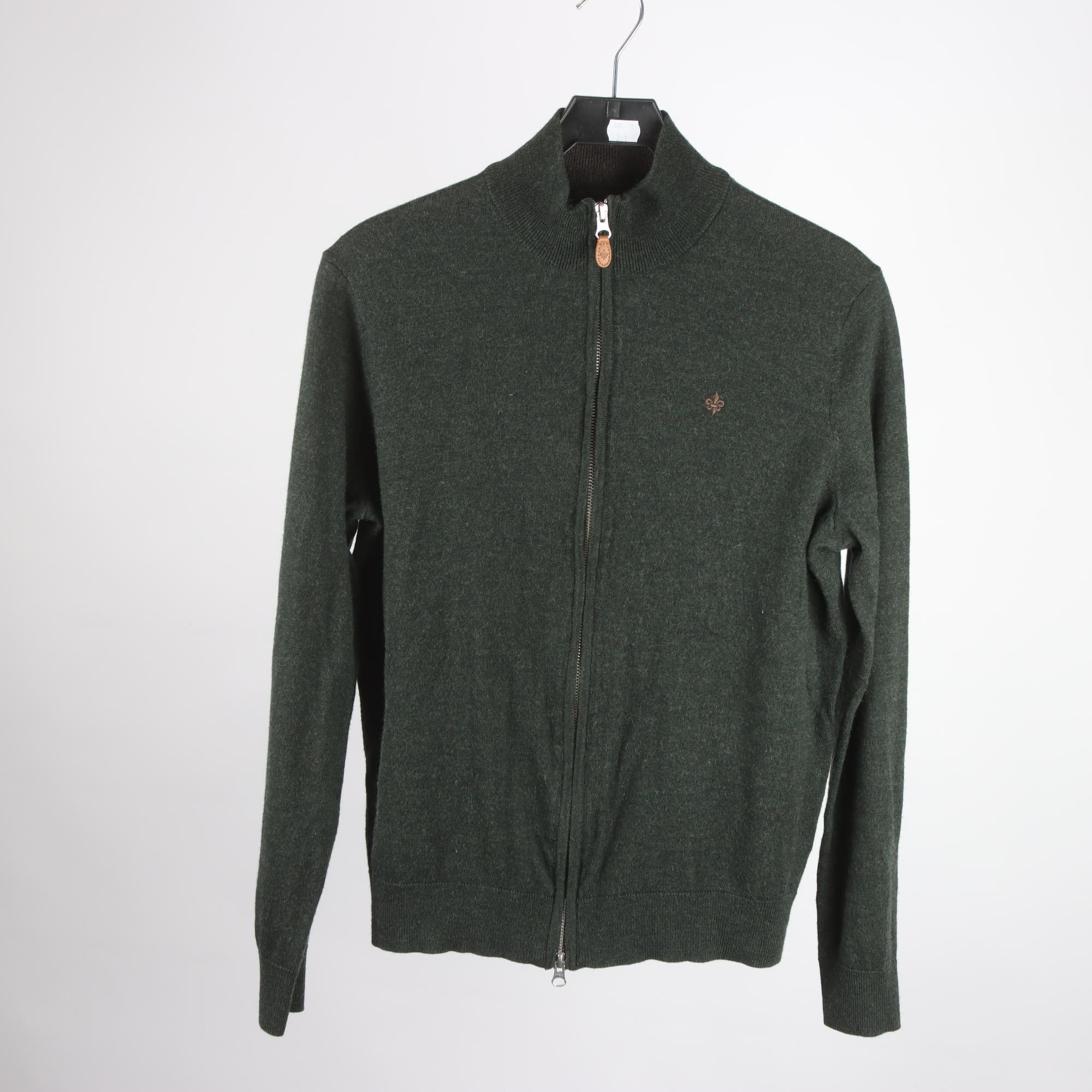 Tröja, Morris, grön, 100% merino ull, stl. L.