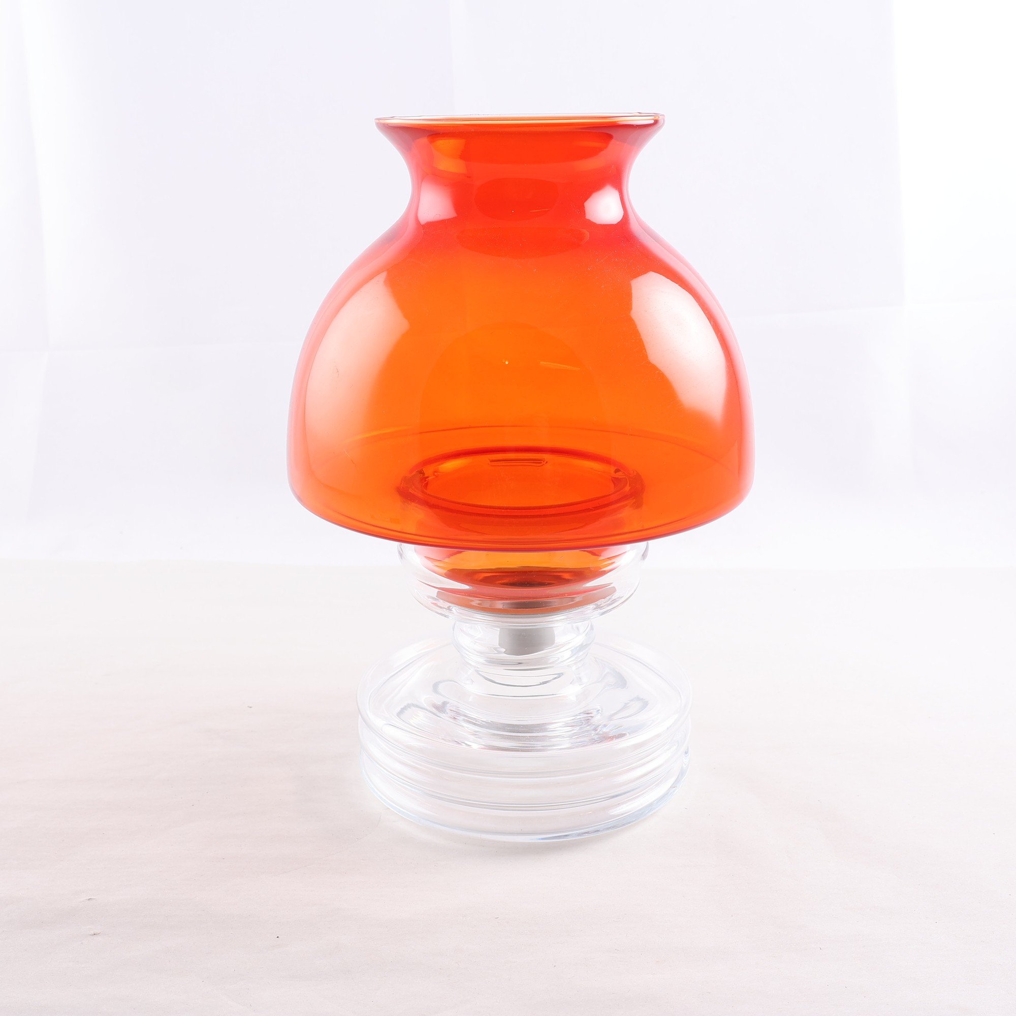 Ljuslykta, Riihimäen Lasi, Nanny Still, Finland, ”Apollo”, Glas. Samfraktas ej