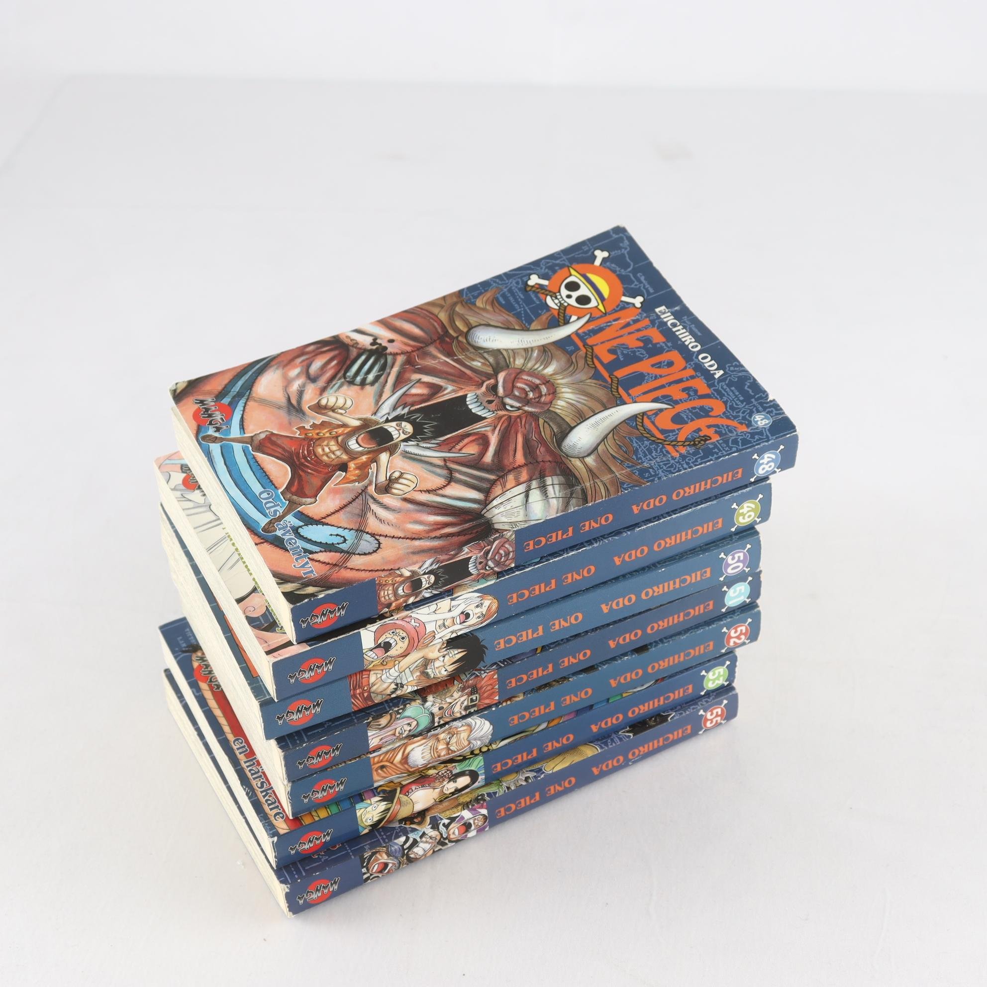 Eiichiro Oda, One Piece, Vol. 48-55. Samfraktas ej