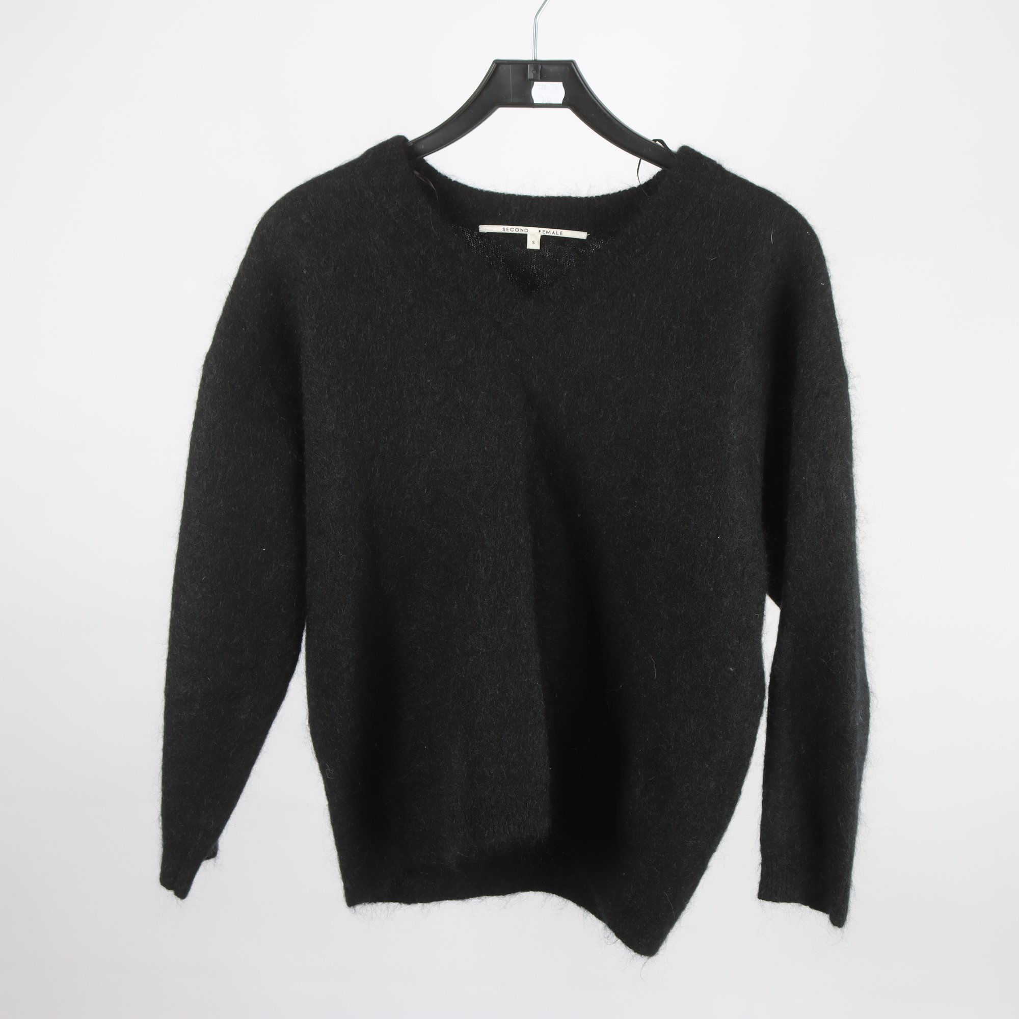 Tröja, Second Female, svart, ull, mohair, stl. 36.