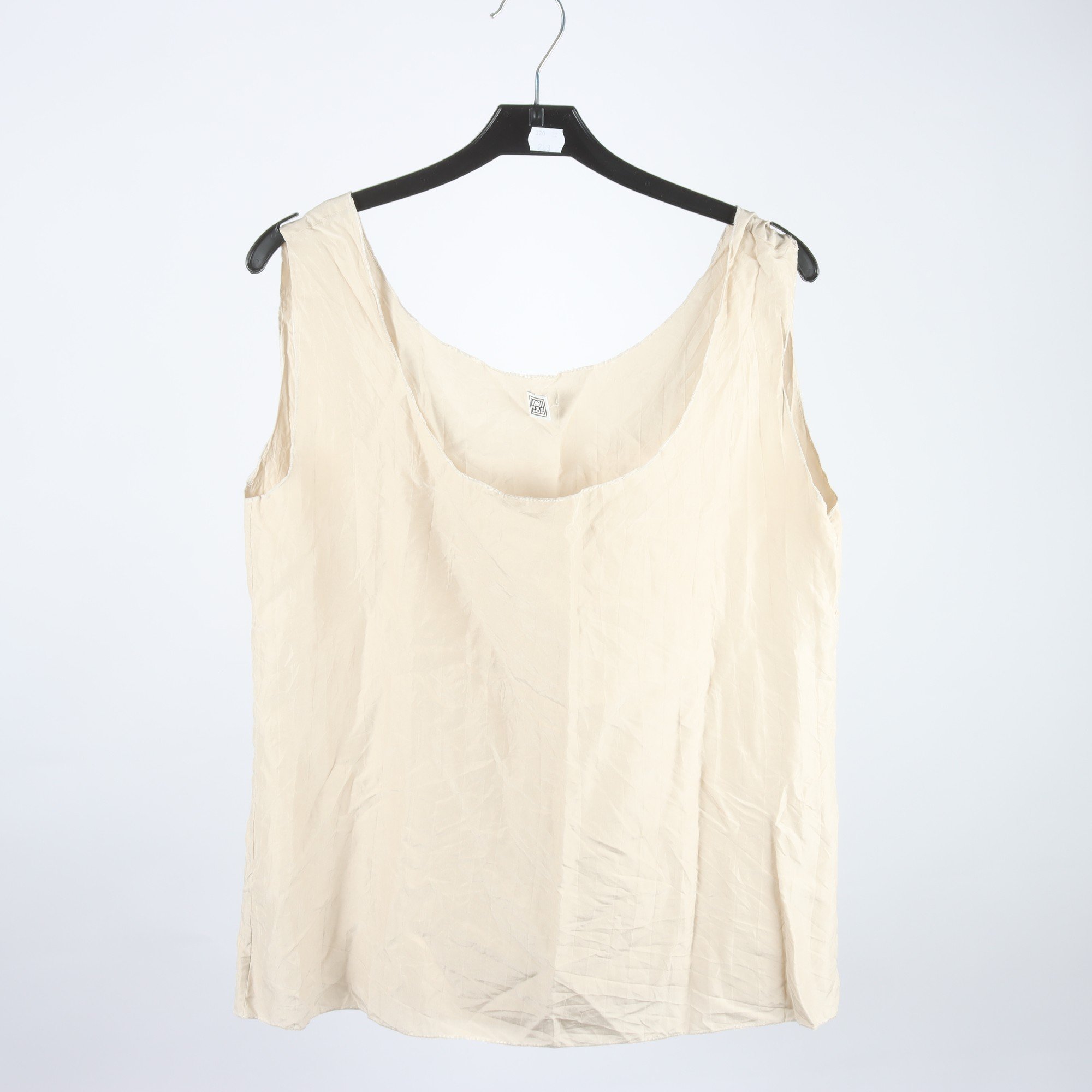 Linne, Toteme, beige, 100% silke, stl. 36.