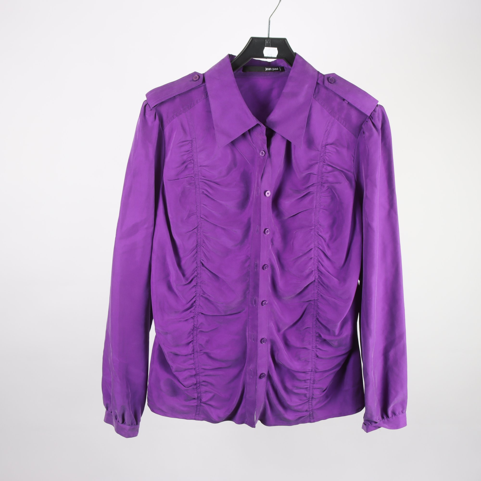 Blus, Jean Paul, lila, 100% silke, stl. 44.