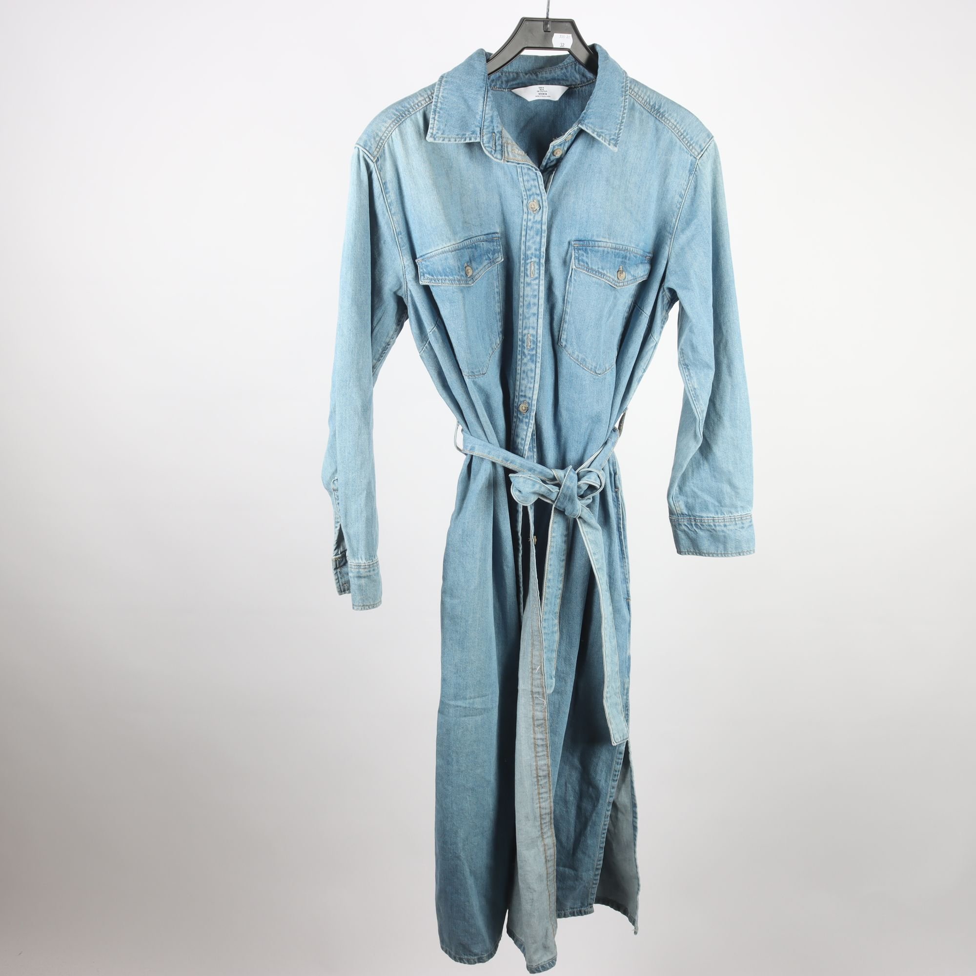 Jeansklänning, H&M, blå, stl. M
