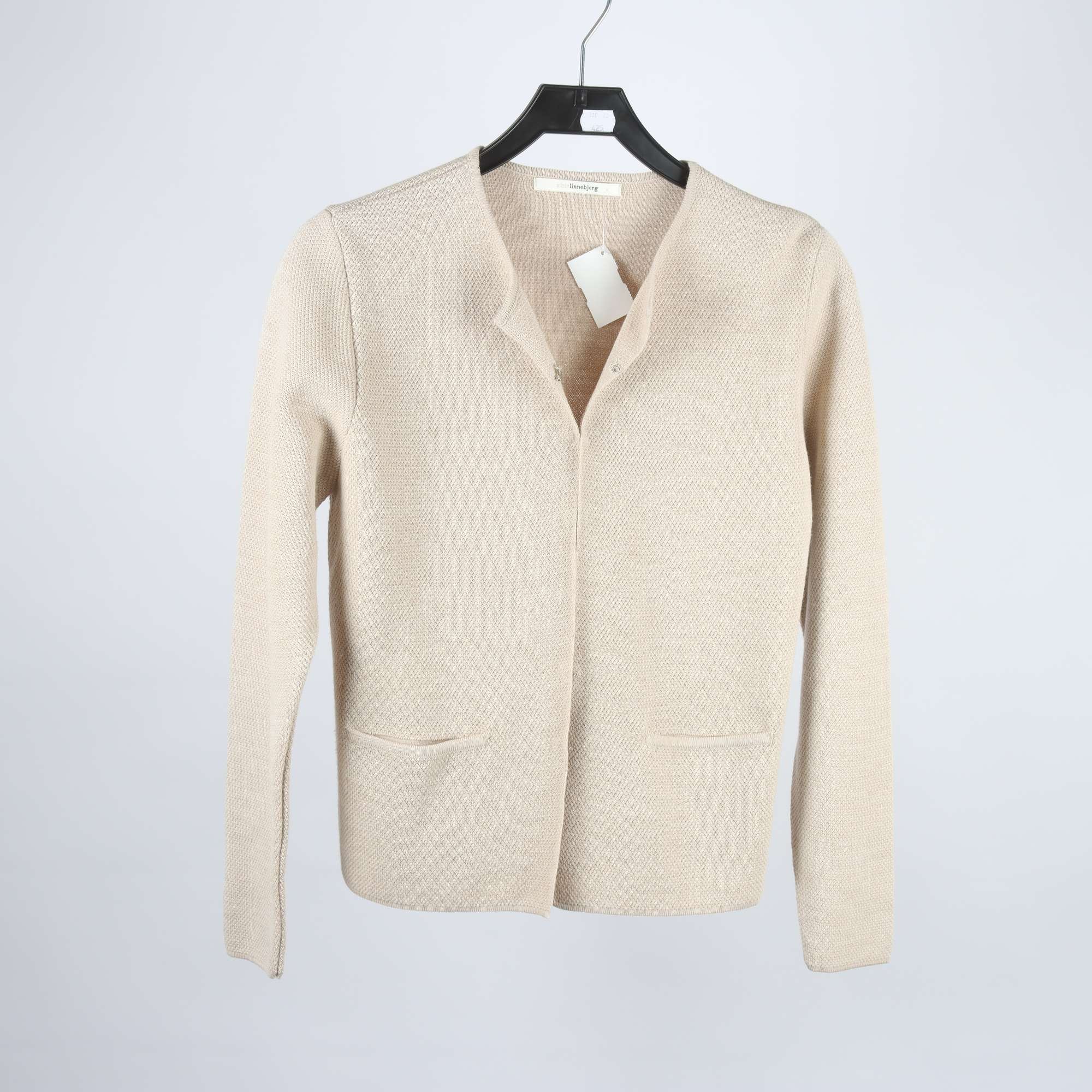 Kofta, Sibin Linnebjerg, beige, ullmix, stl. XS.