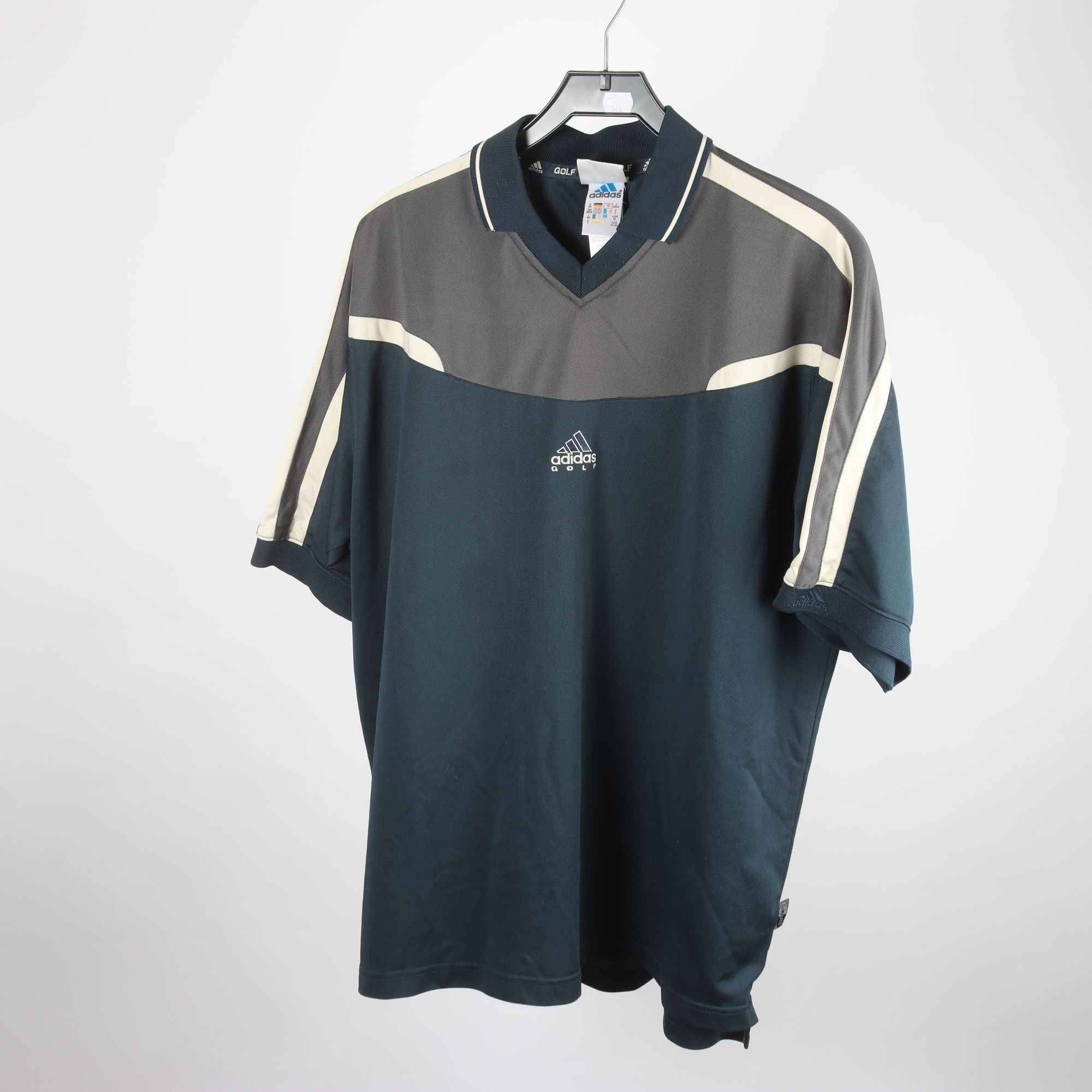 Tröja, Adidas, golf, blå, grå, stl. XL.