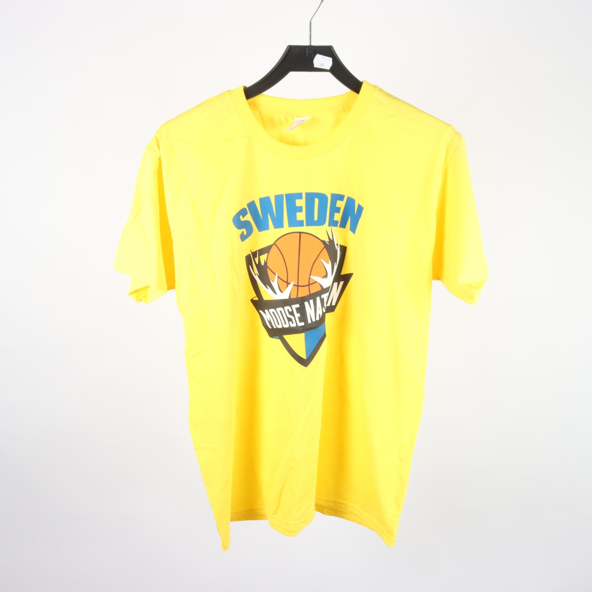 T-shirt, Fruit Of The Loom, gul, stl. M