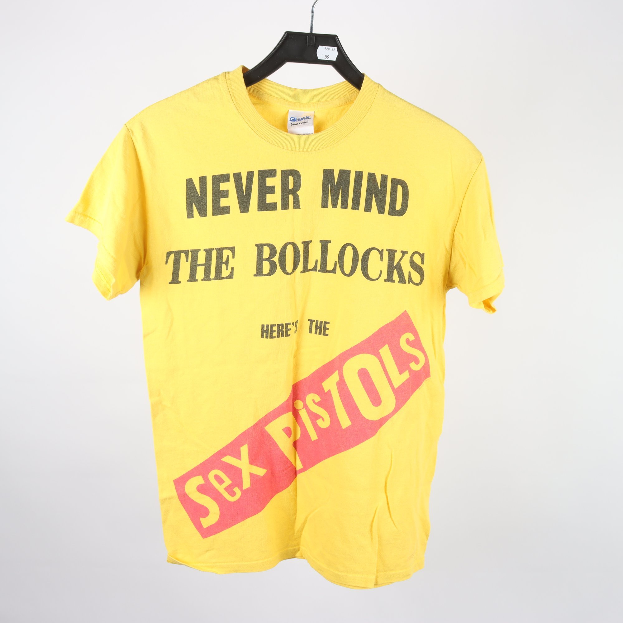 T-shirt, Gildan, Sex Pistols, gul, stl. S