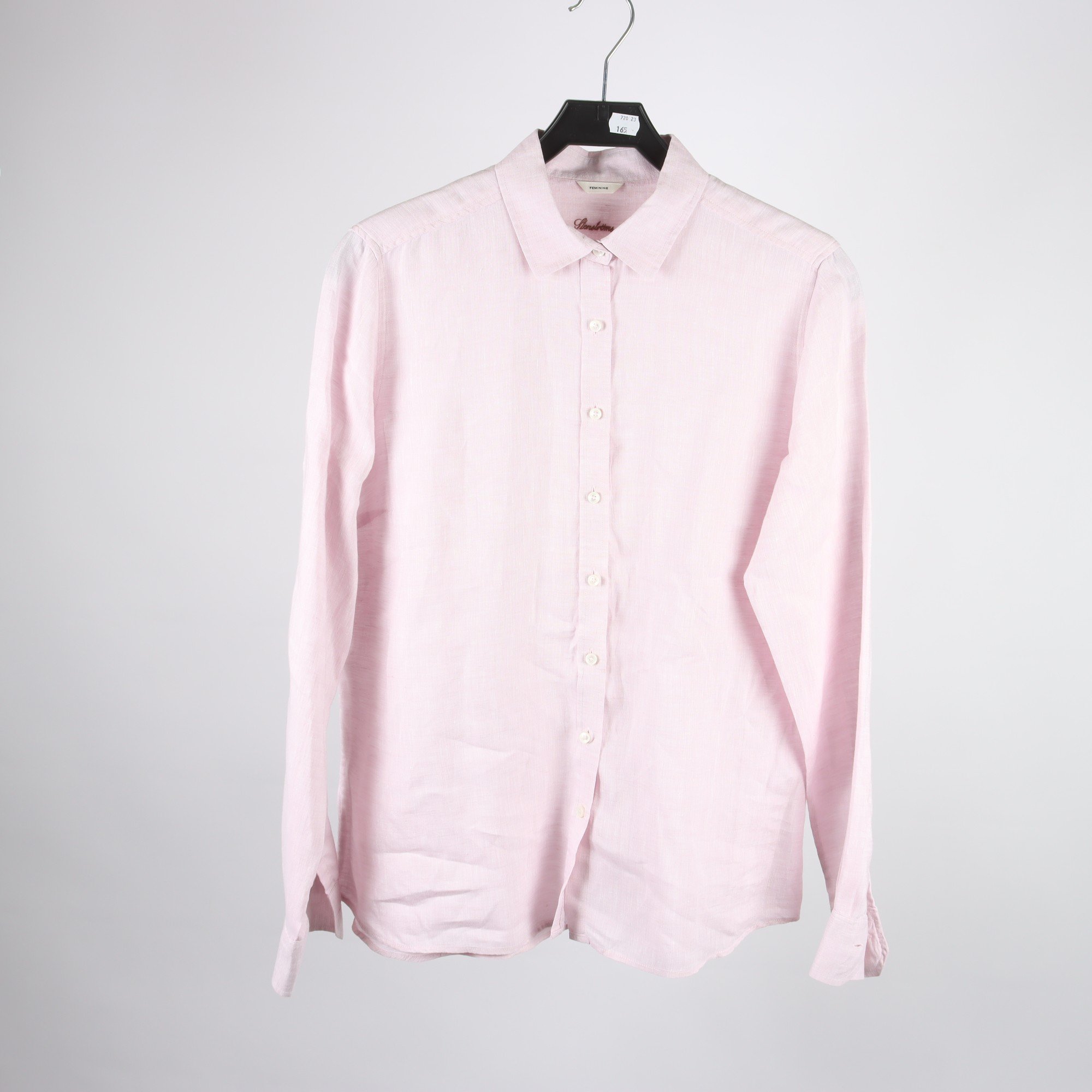 Blus/skjorta, Stenströms, ljusrosa, 100% linne, stl. 42