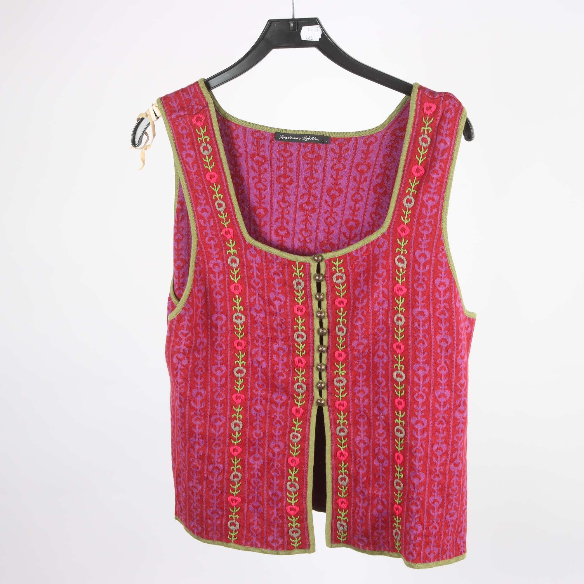Väst, Gudrun Sjödén, flerfärgad, broderi, stl. L