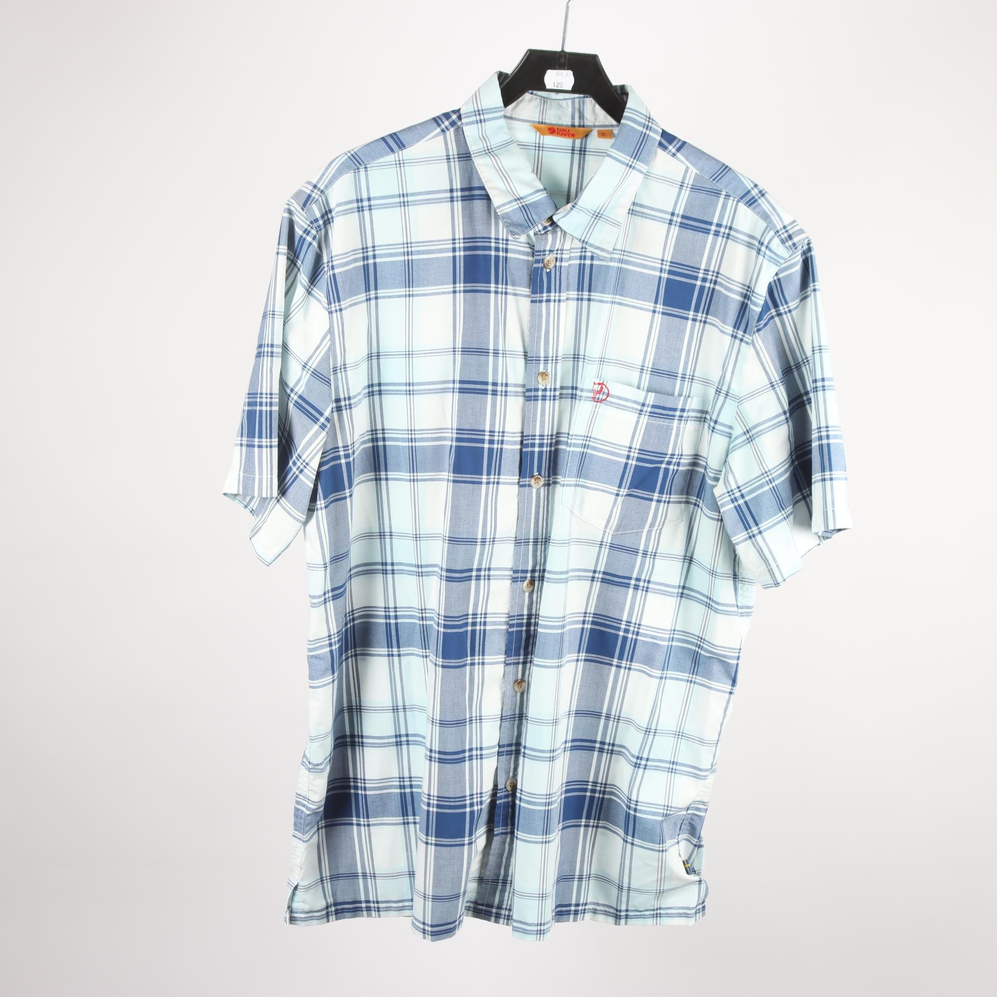 Skjorta, Fjällräven, blå, rutig, stl. XL