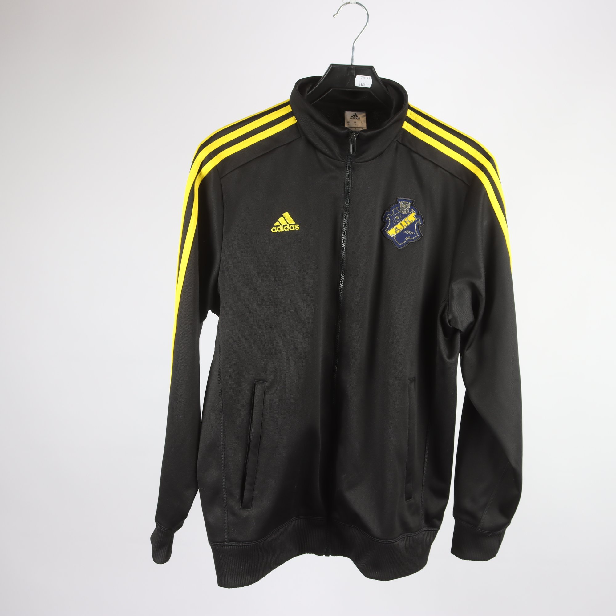 Sportjacka, Adidas, AIK , svart, gul, stl. M