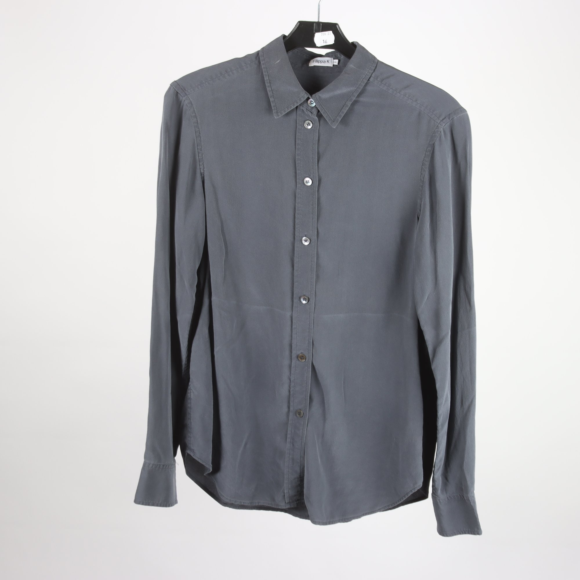 Blus, Filippa K, grå, 100% silk, stl. XS