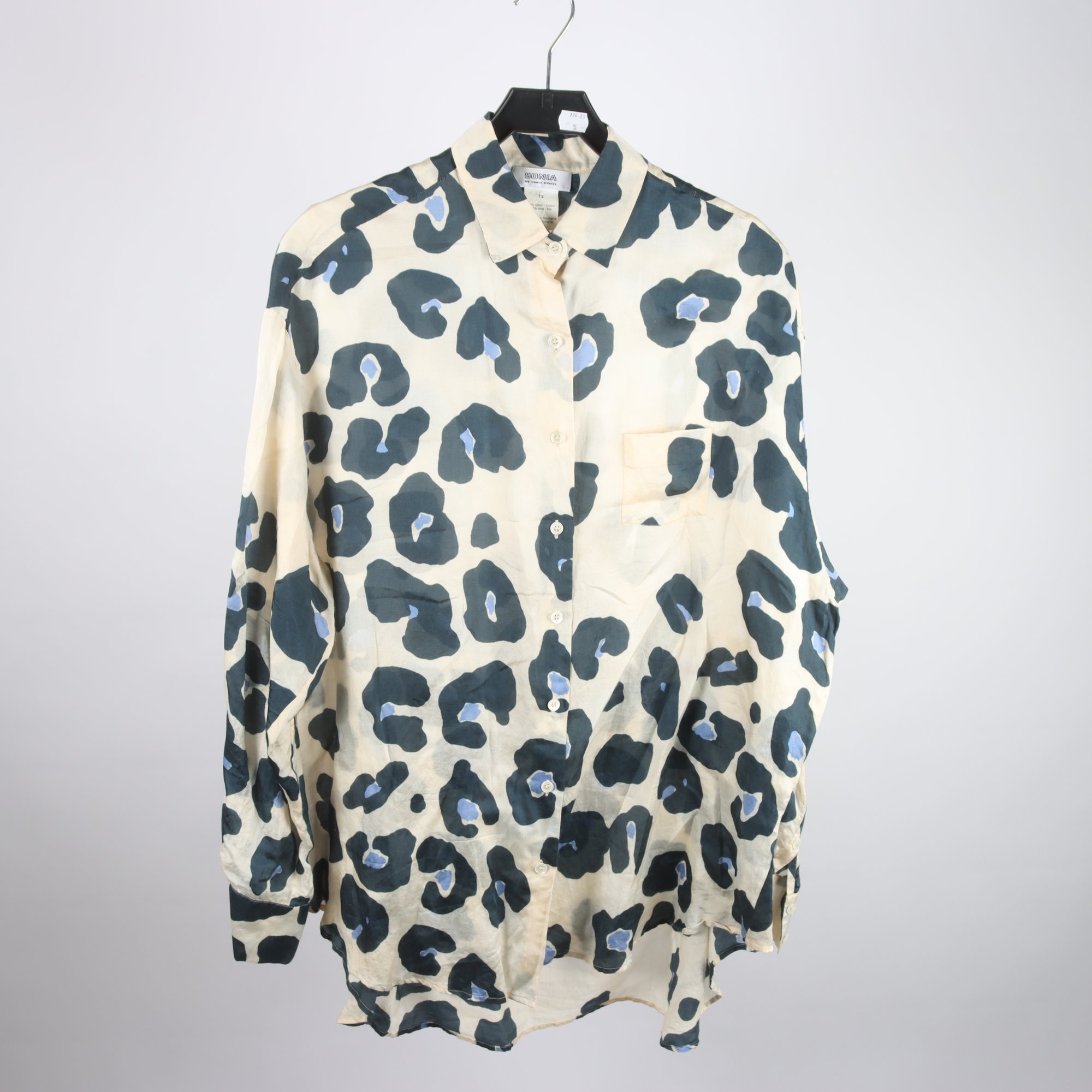 Blus, Sonia Rykiel, mönstrad, stl. T2 (M)