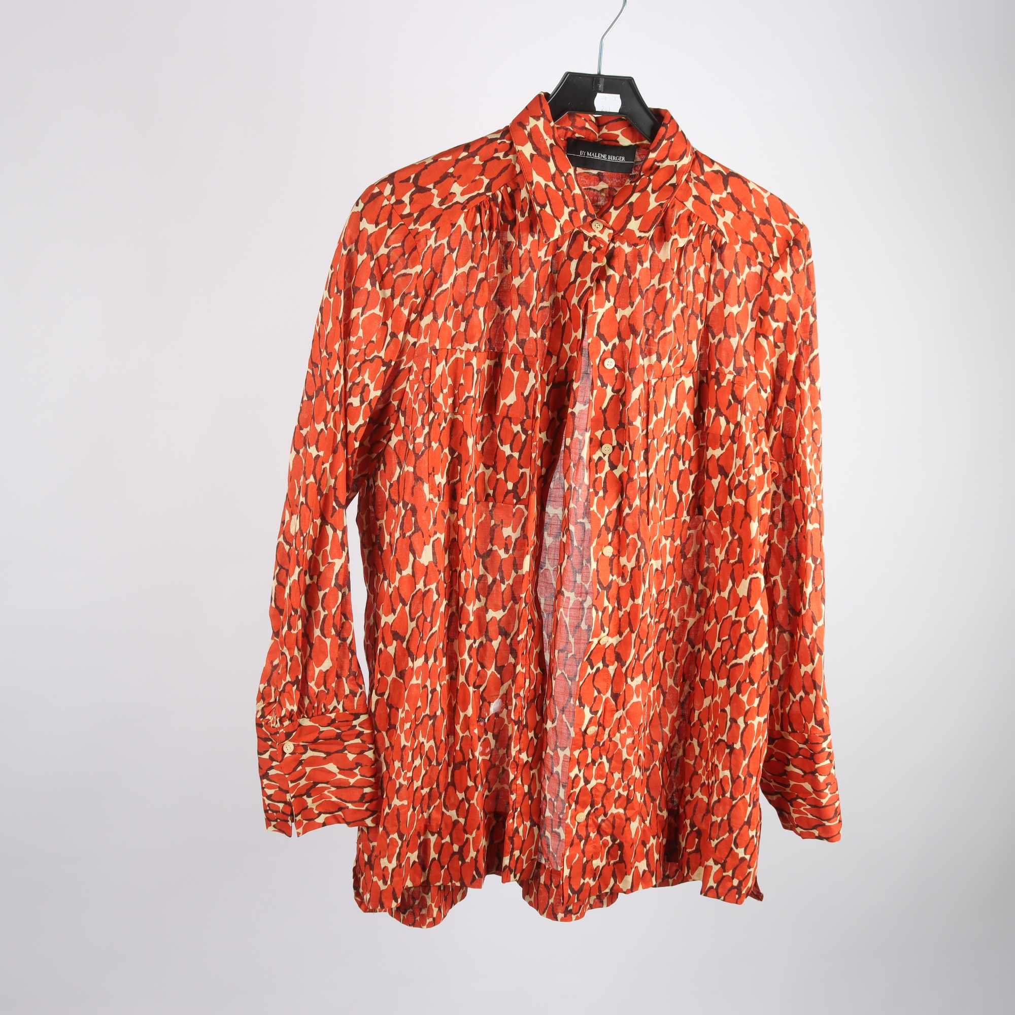 Blus, By Malene Birger, orange, beige, stl. 42.