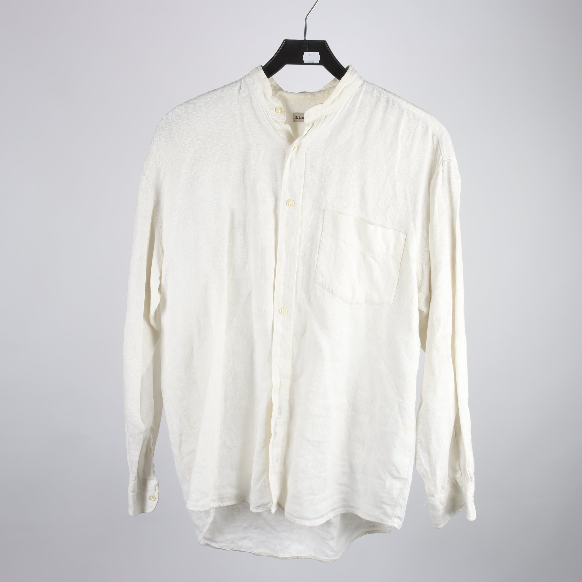 Blus, Linneverket, vit, 100% lin, stl. M.