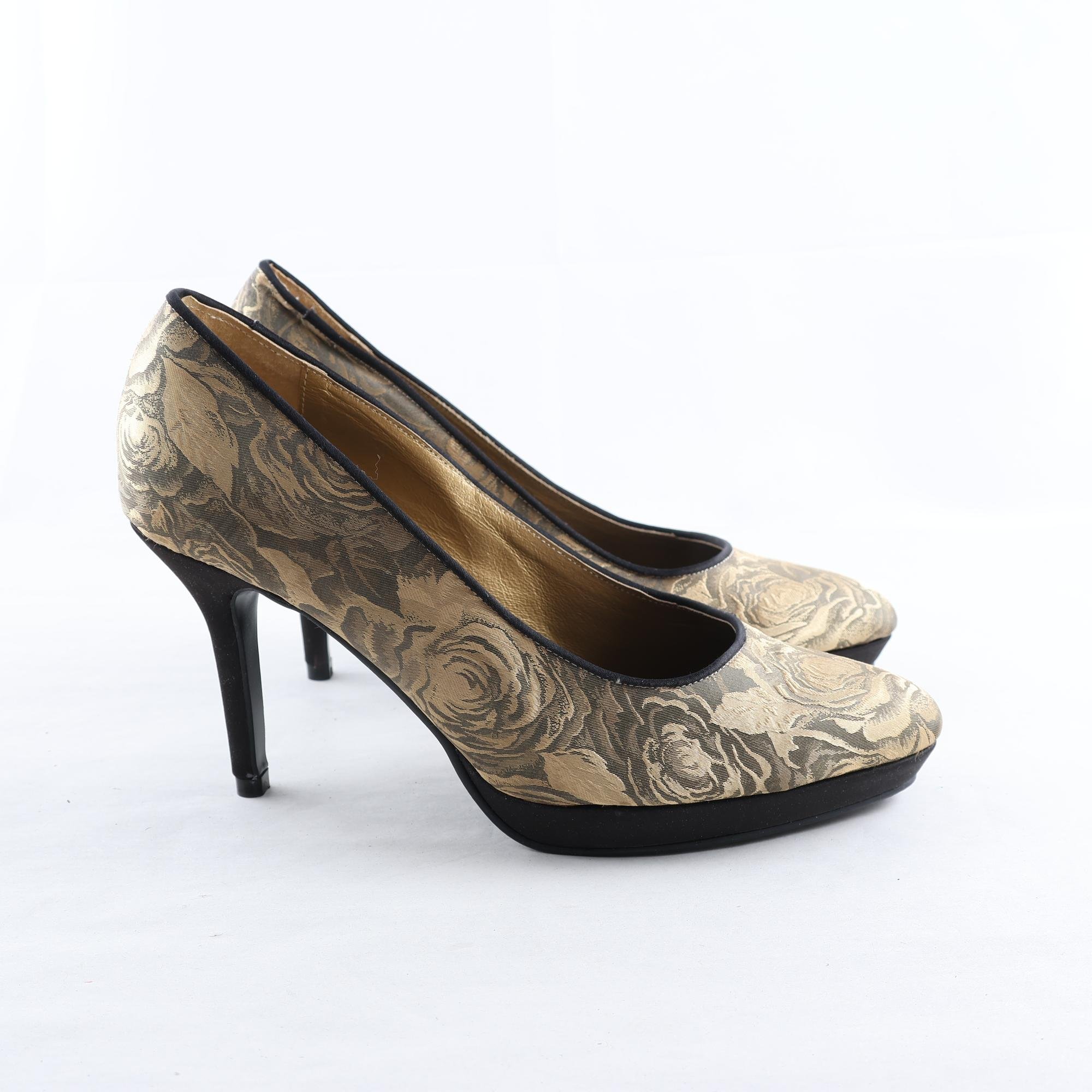 Pumps, Menbur, guld, stl. 39