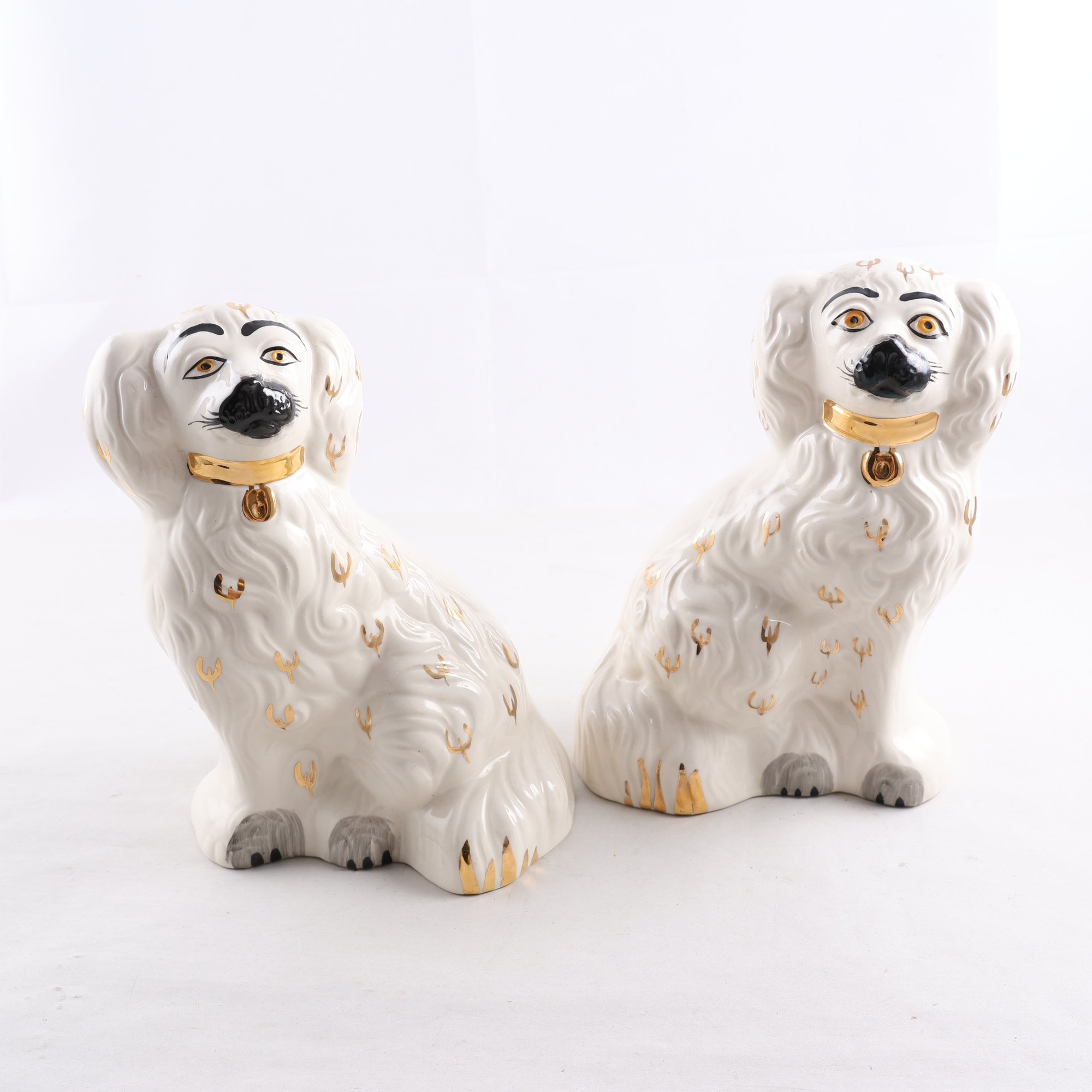 Figuriner, Beswick, England, spiselkrans hundar, 2 st. Samfraktas ej
