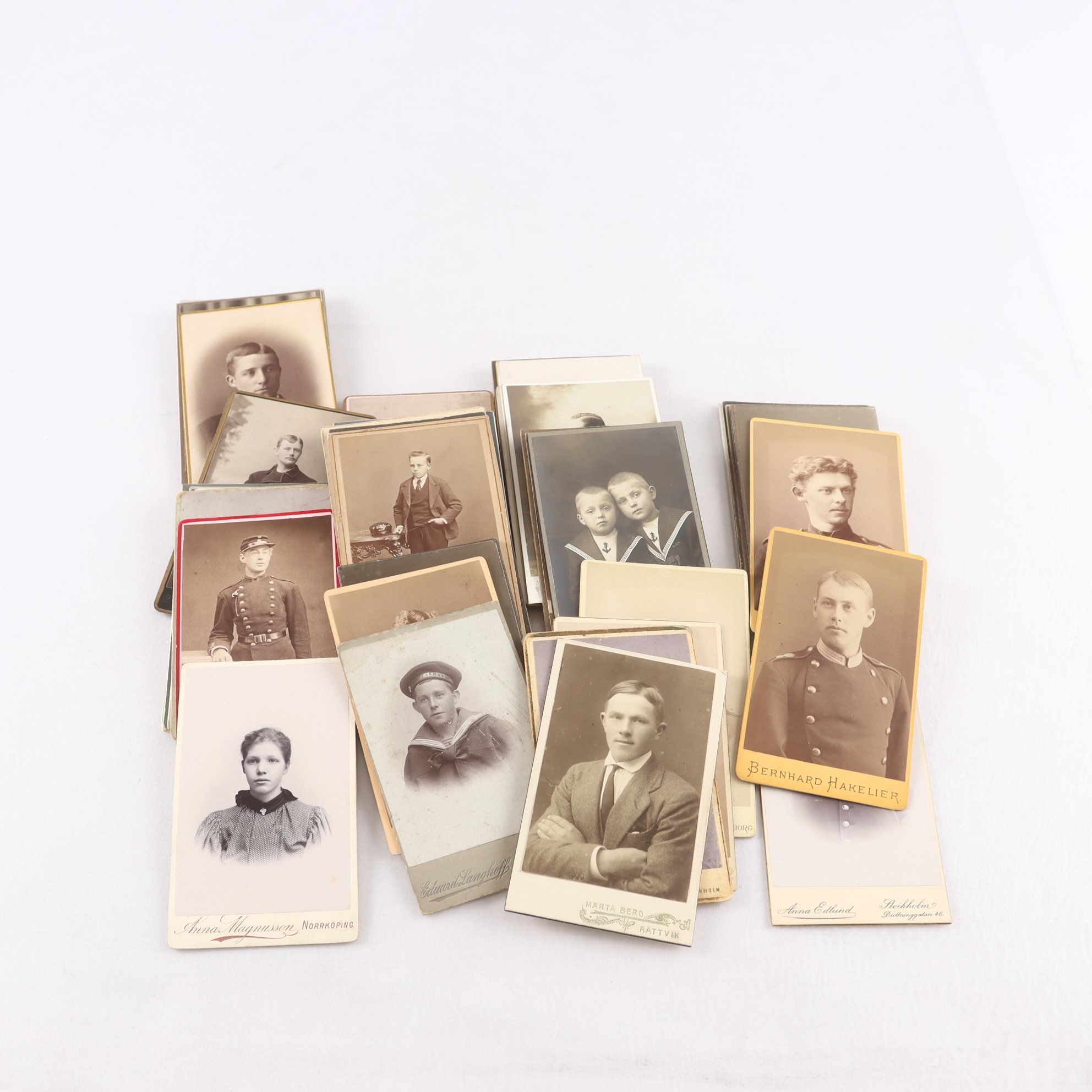 Fotografier, porträtt, ca 1800-talets slut/ 1900-talets början