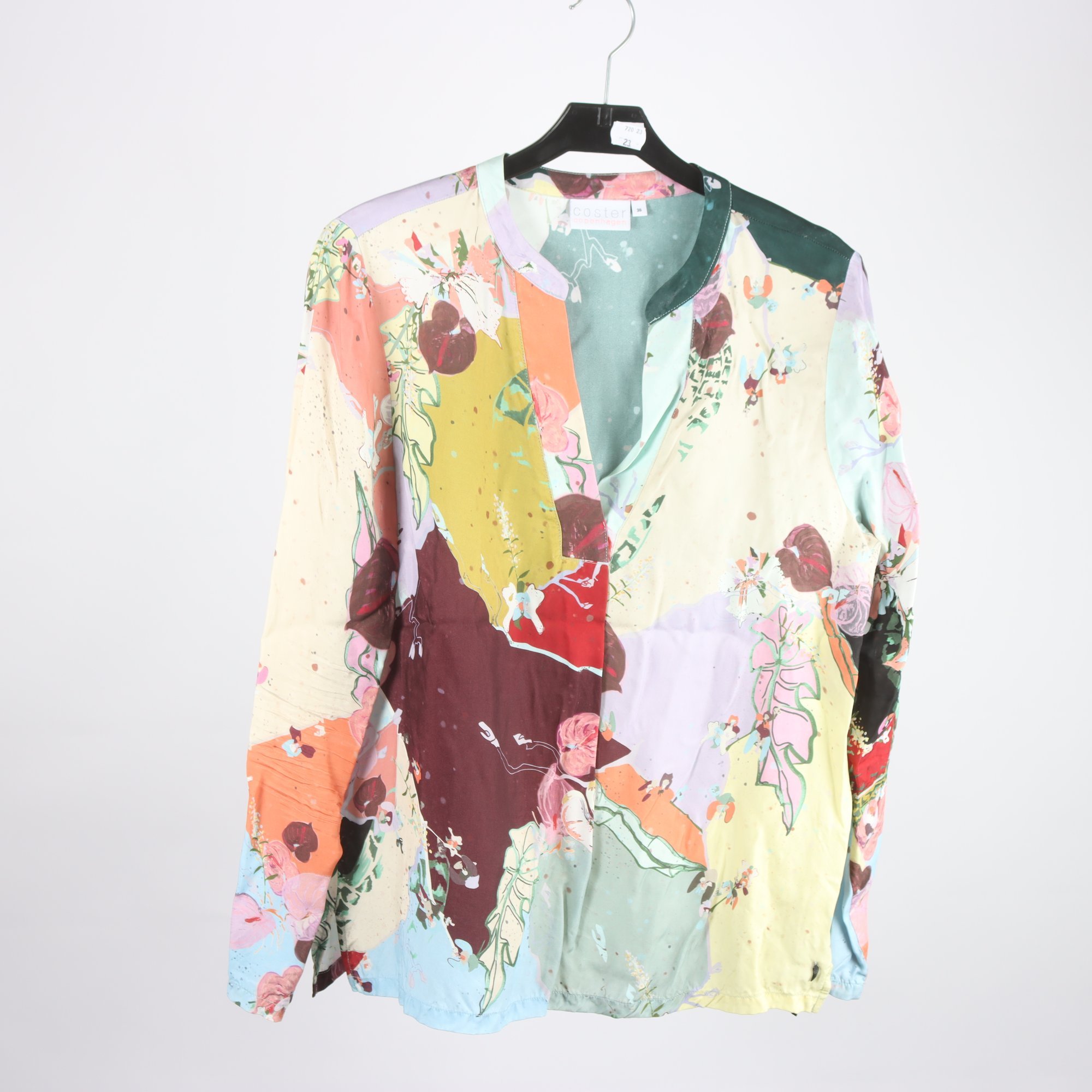 Blus, Coster Copenhagen, mönstrad, stl. 36