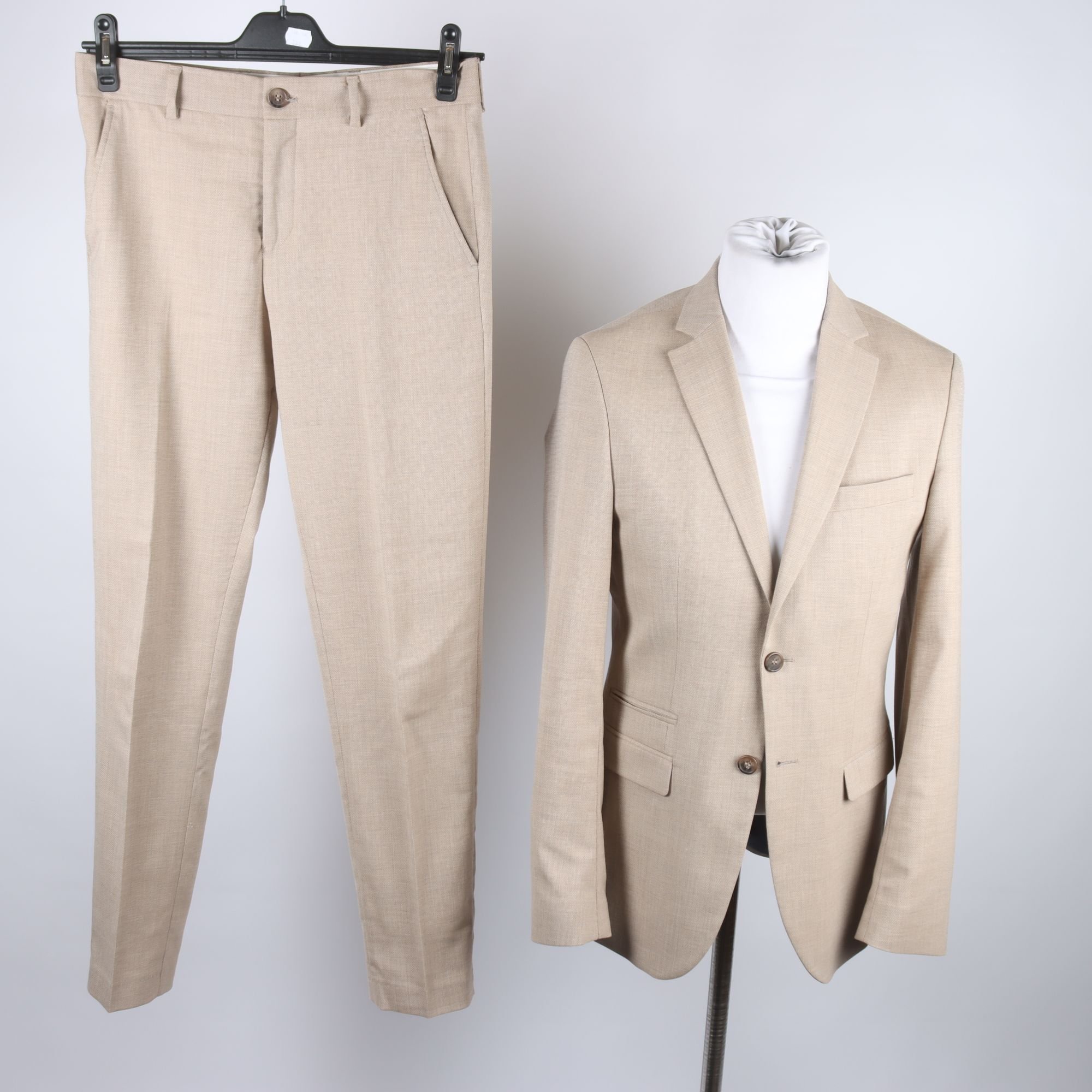 Kostym, Selected Homme, beige, ullmix, stl. 44.